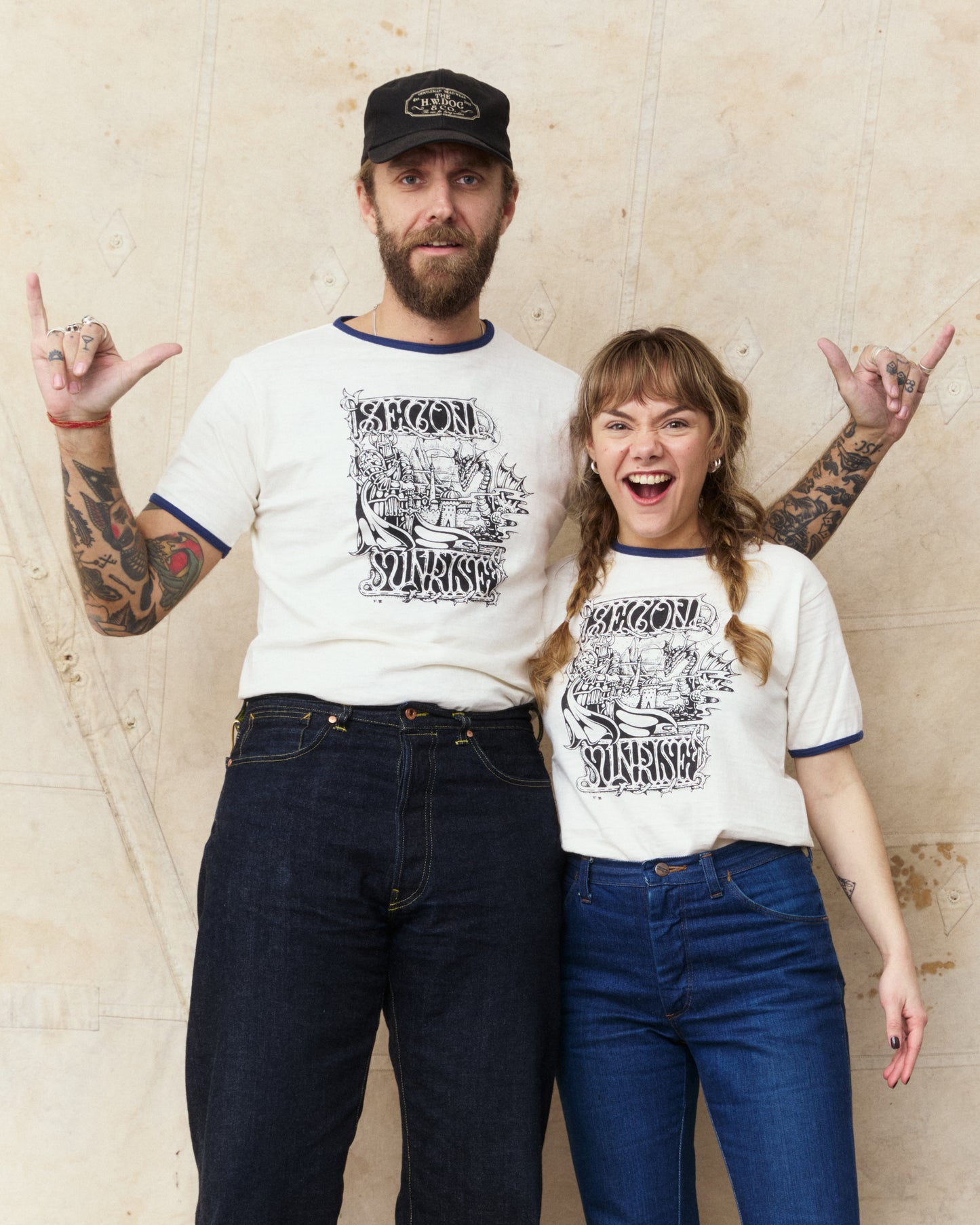 Second Sunrise x Fedja Budimir Screen Printed Ringer T-shirt