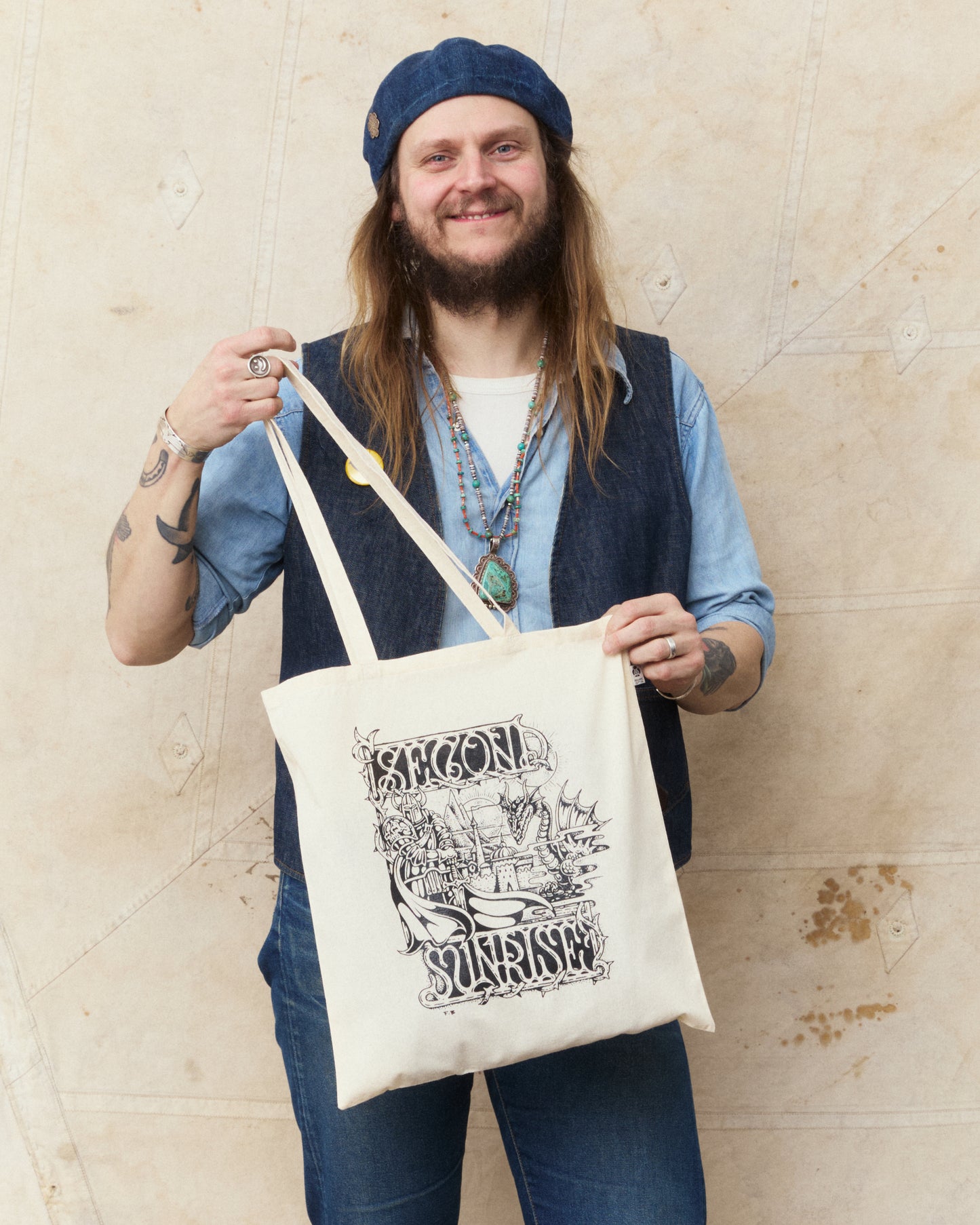 Second Sunrise x Fedja Budimir Screen Printed Tote Bag