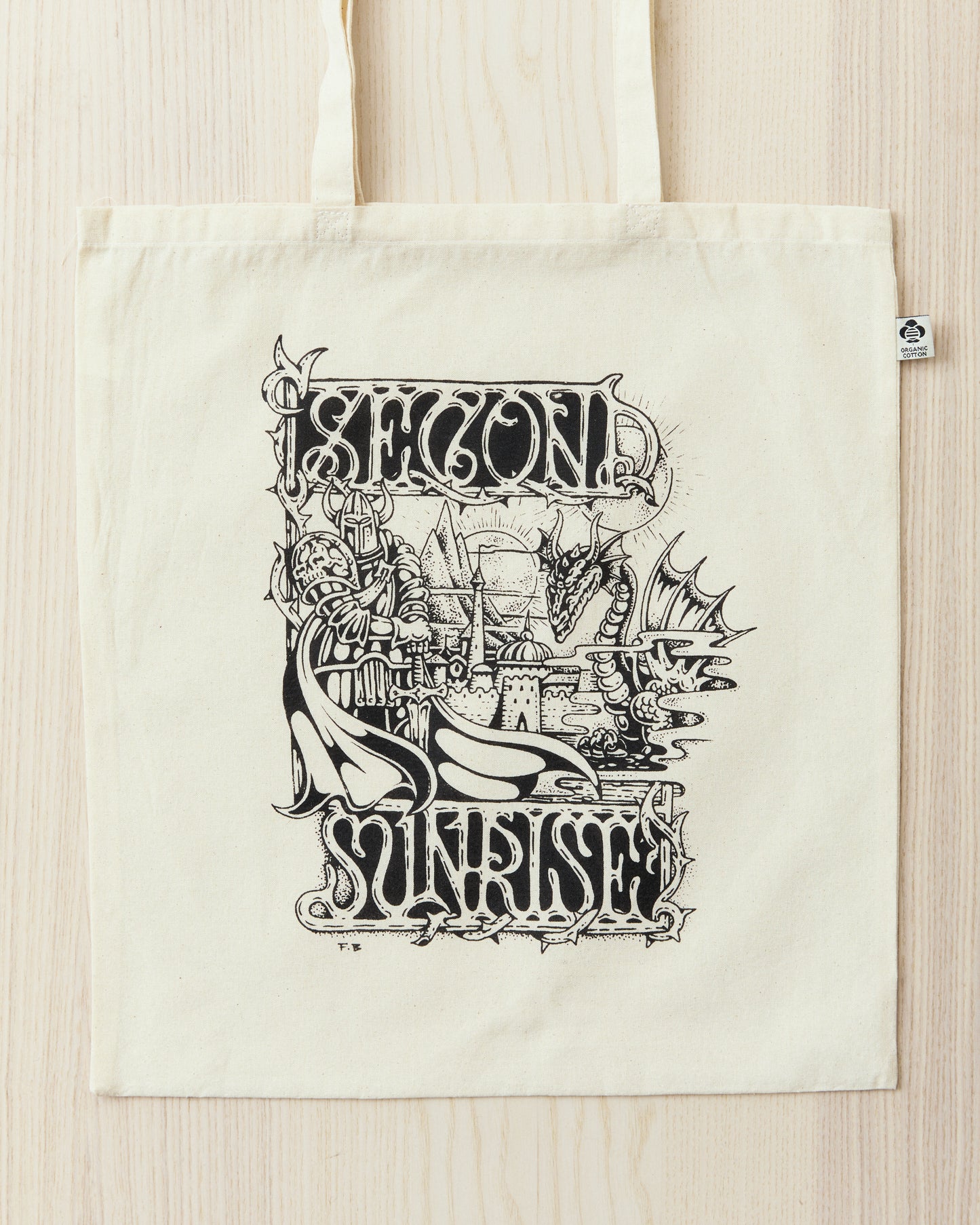 Second Sunrise x Fedja Budimir Screen Printed Tote Bag