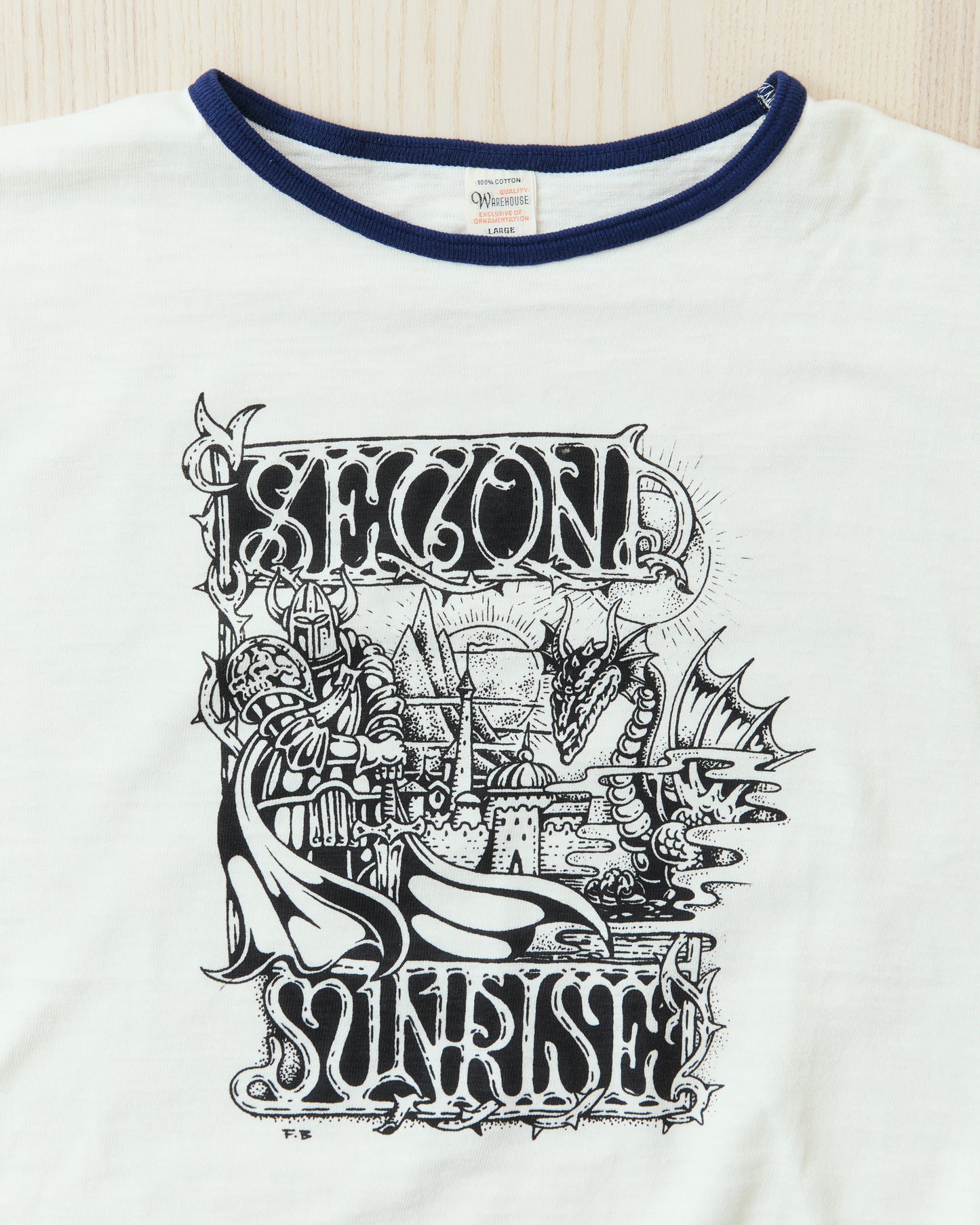 Second Sunrise x Fedja Budimir Screen Printed Ringer T-shirt