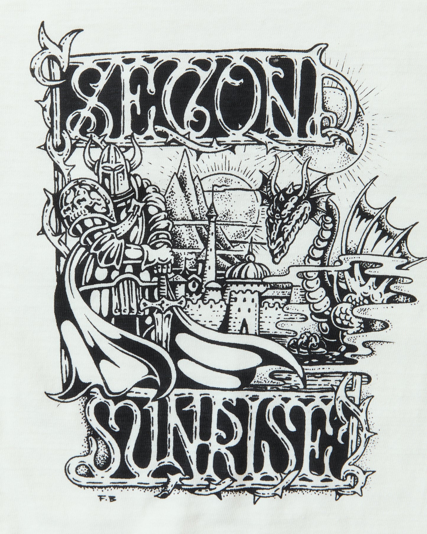 Second Sunrise x Fedja Budimir Screen Printed Ringer T-shirt