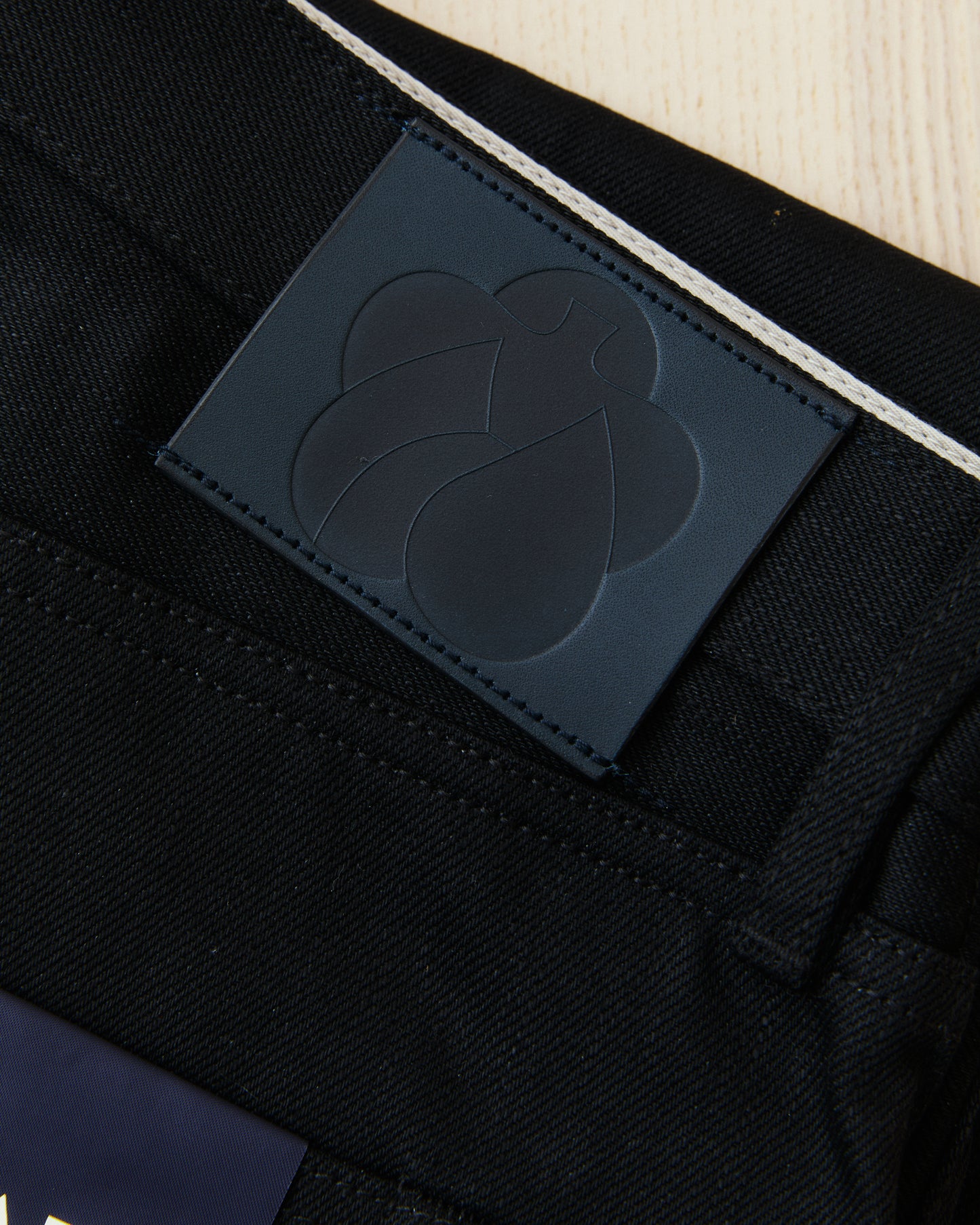 Momotaro MMJB0400 #400 Standard Wide 14.7oz Jeans Black