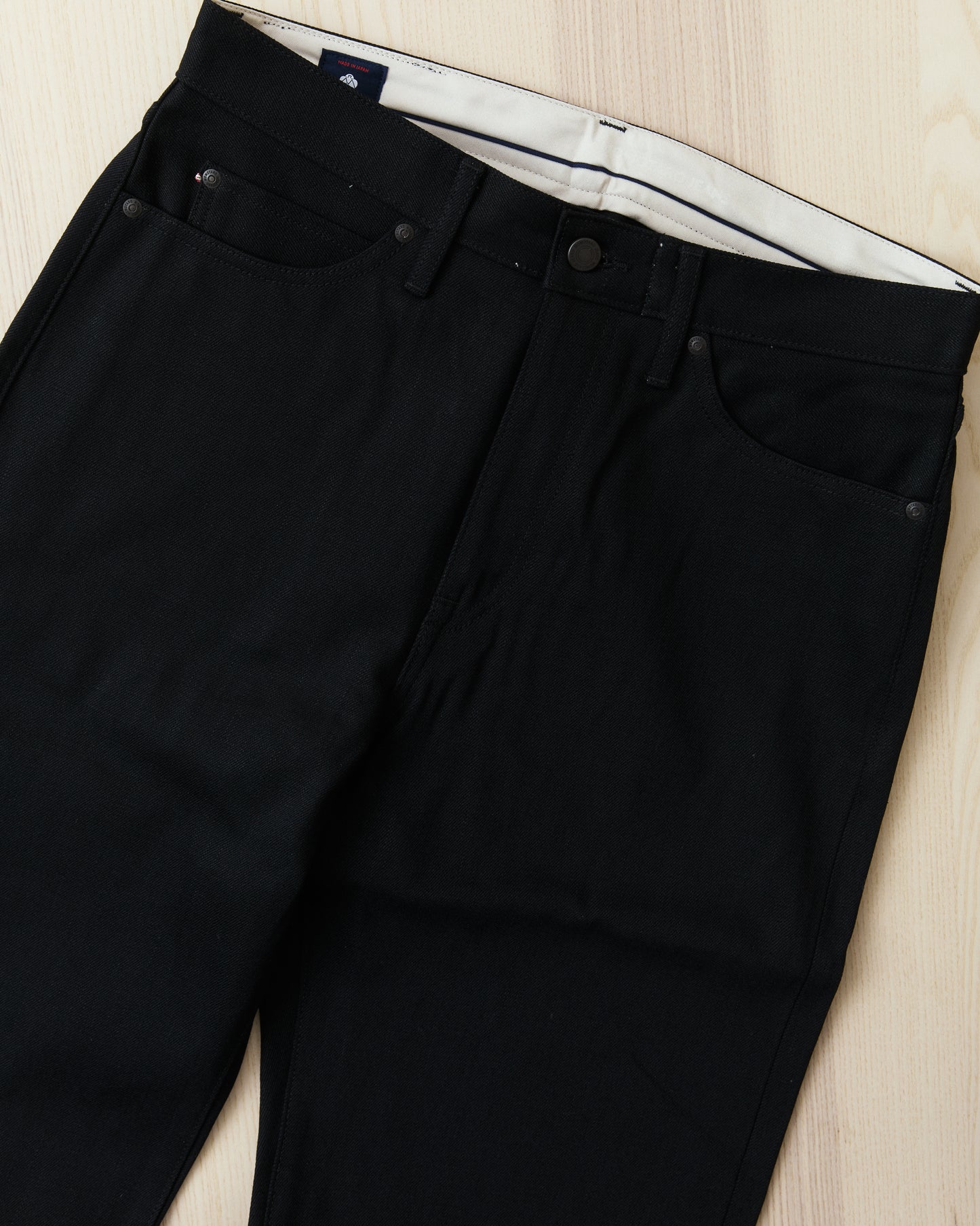 Momotaro MMJB0400 #400 Standard Wide 14.7oz Jeans Black