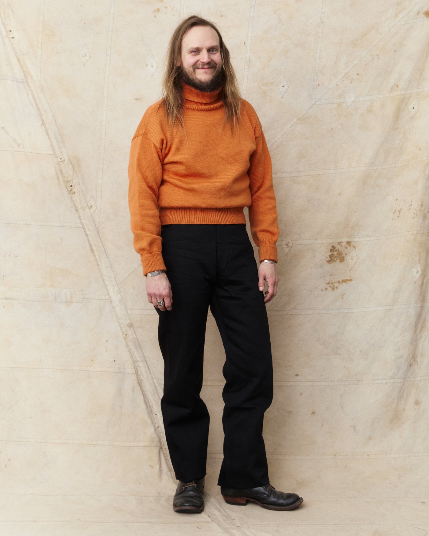 Momotaro MMJB0400 #400 Standard Wide 14.7oz Jeans Black