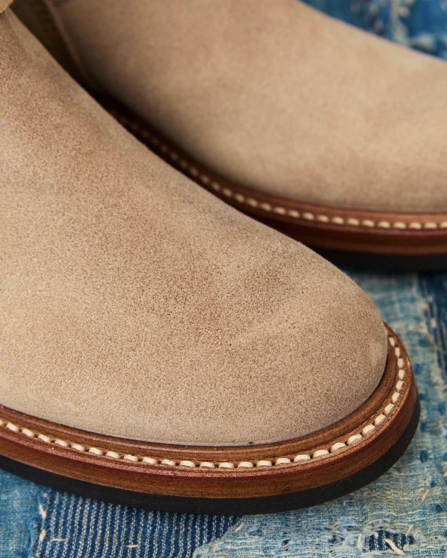 John Lofgren LK-003 Engineer Boots Horween Leather Natural Roughout