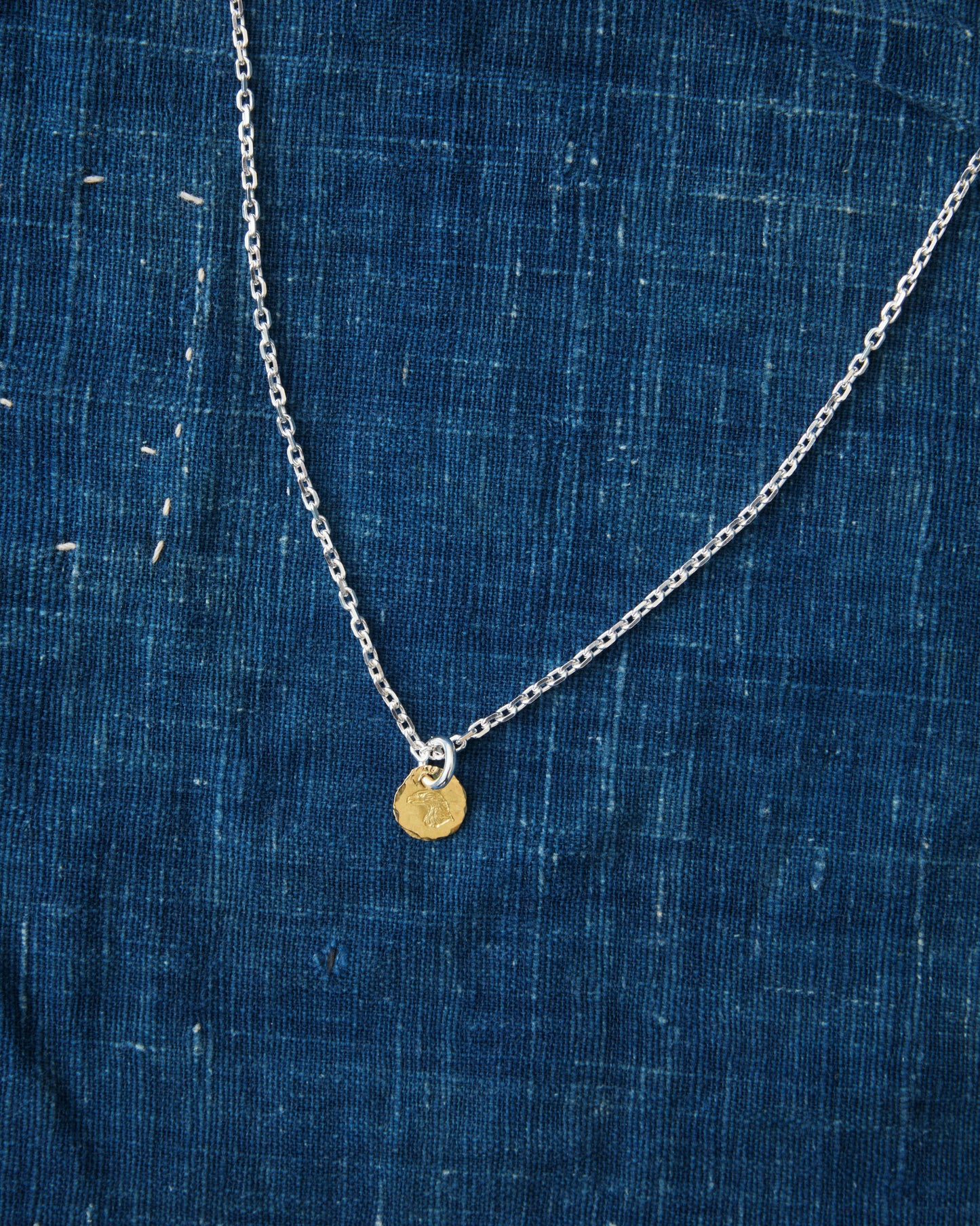 Larry Smith 18K Gold Eagle Head Pendant EFNL-0020