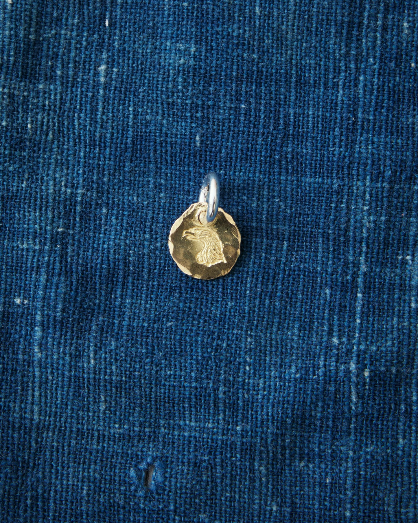 Larry Smith 18K Gold Eagle Head Pendant EFNL-0020