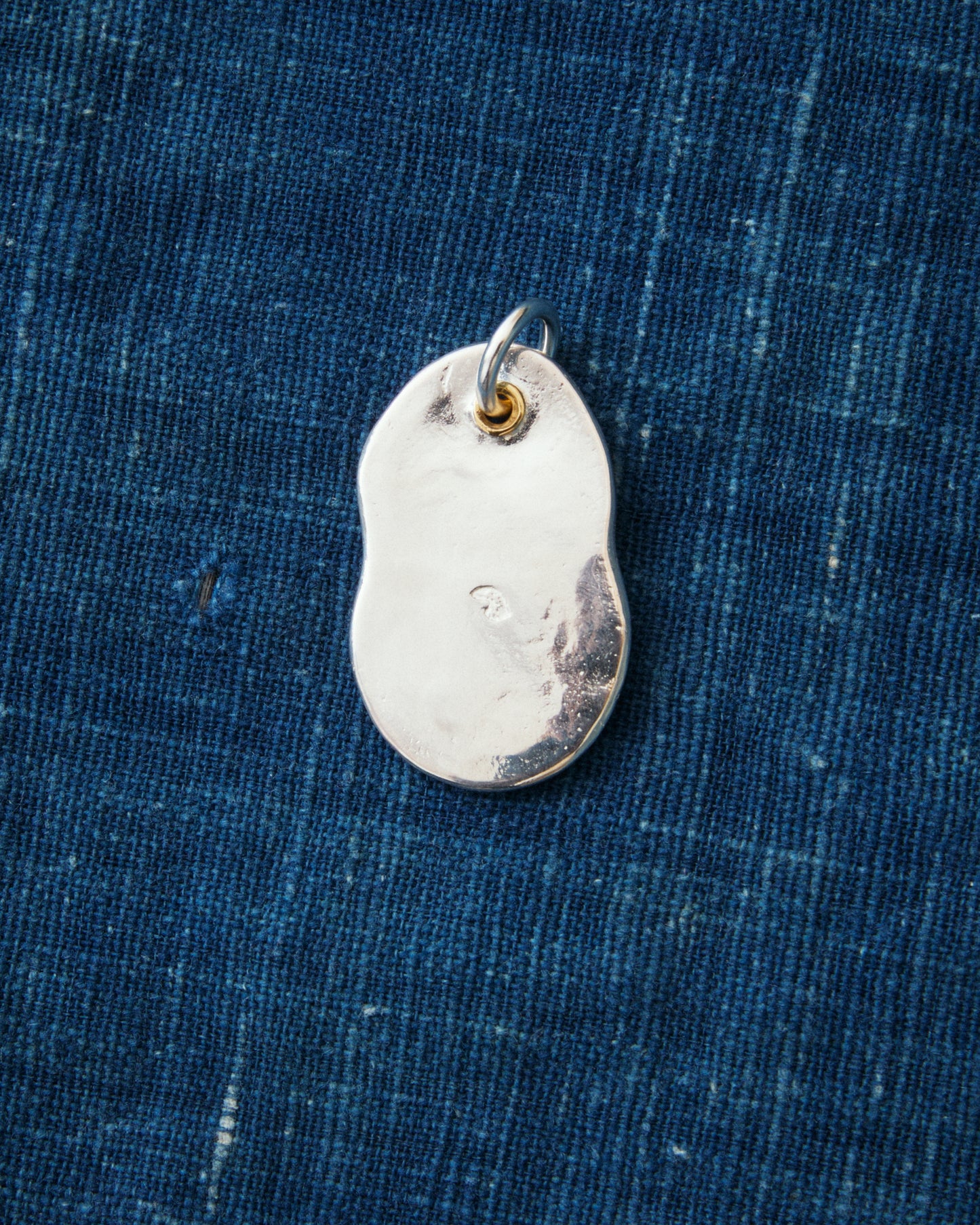 Larry Smith Karakusa Rose Skinny Daruma Pendant 18K 22K Gold NL-0169