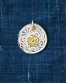 Larry Smith Karakusa Rose Pendant 18K 22K Gold NL-0181