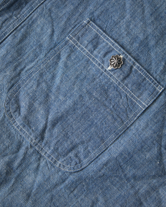 Larry Smith Leaf Shell Concha Small Button OT-C0011