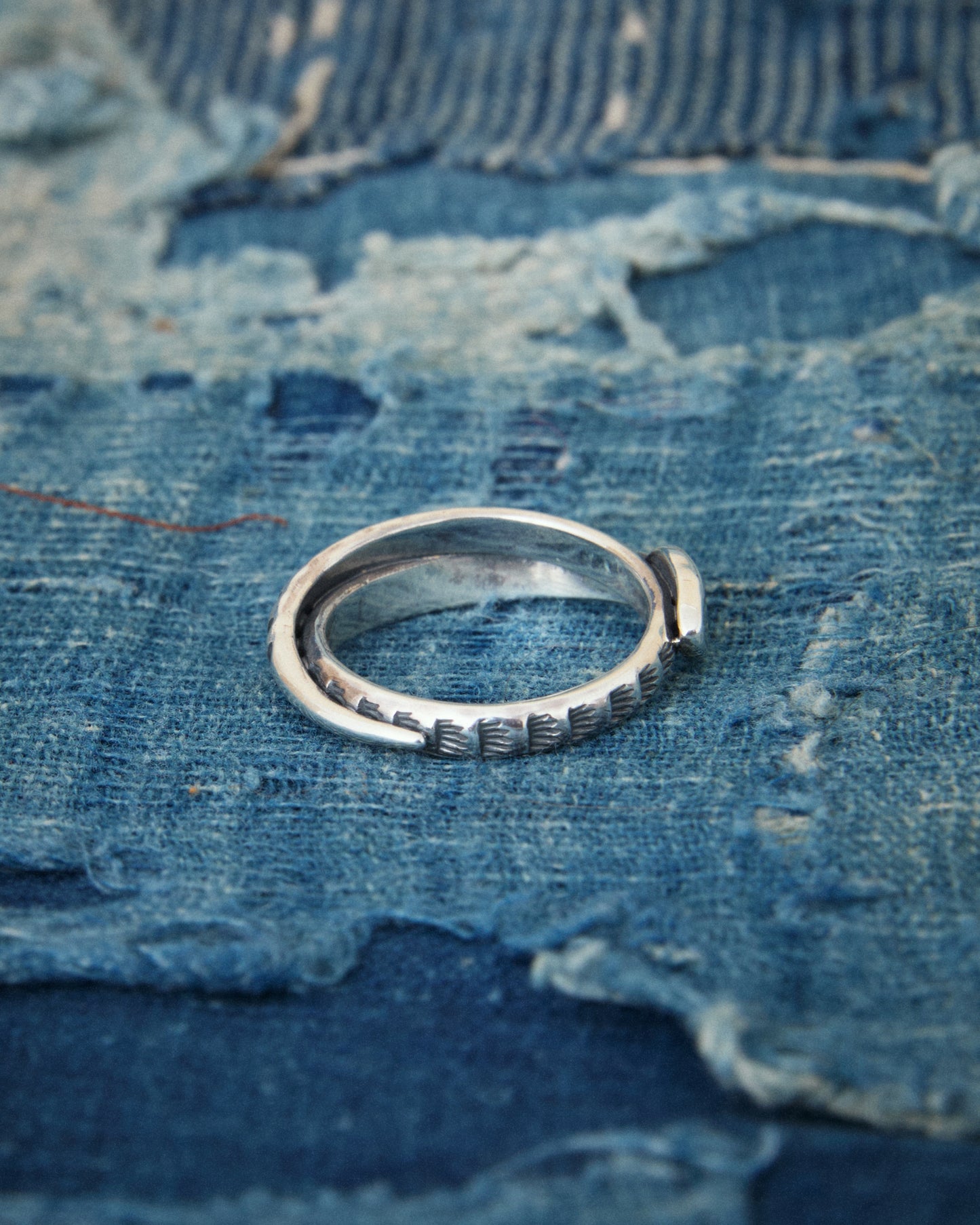 Larry Smith Silver Snake Ring RG-0017