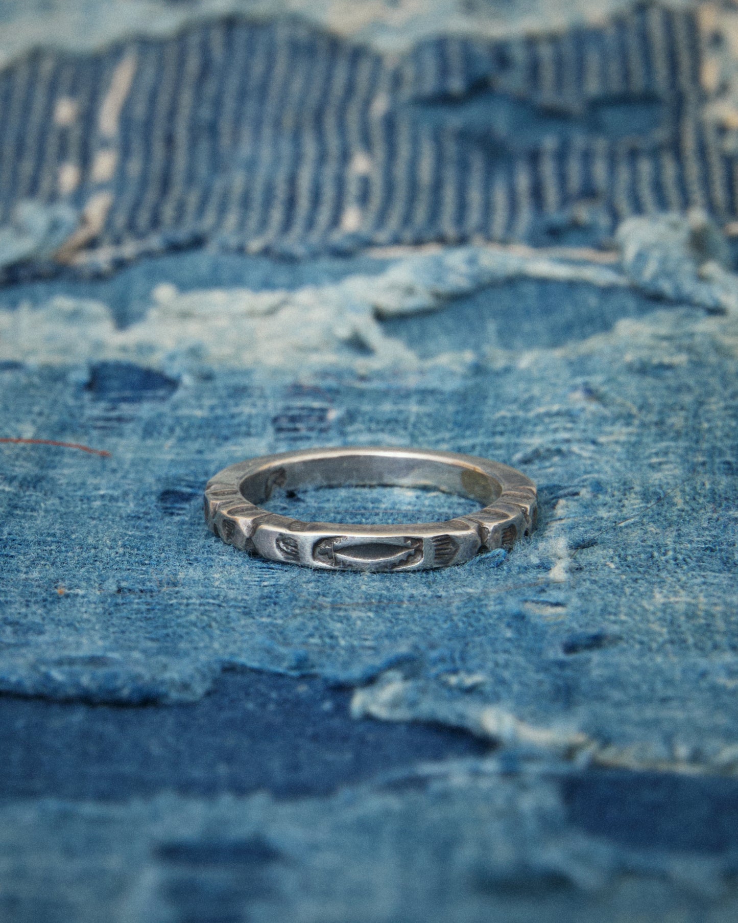 Larry Smith Square Stamp Ring RG-0058