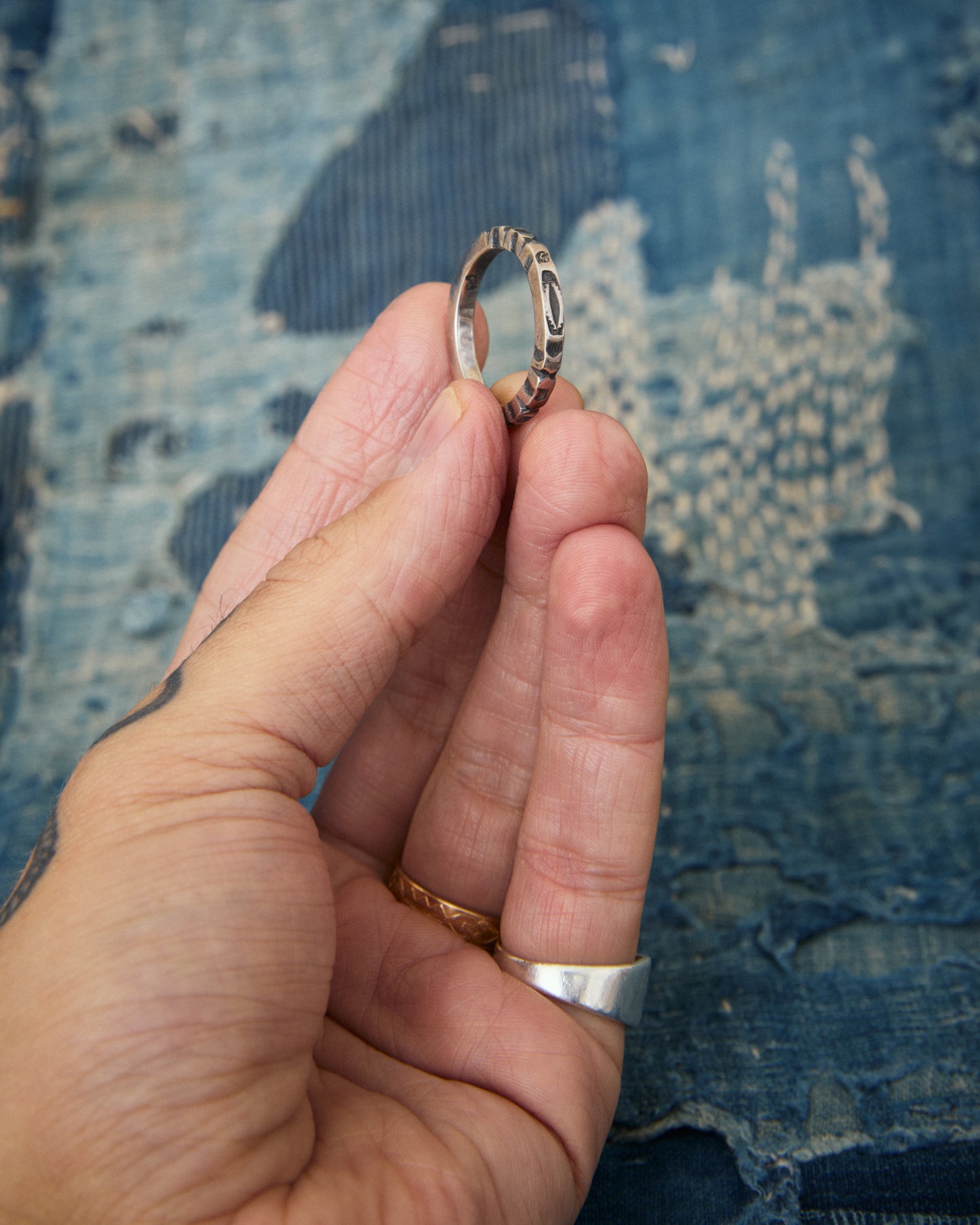 Larry Smith Square Stamp Ring RG-0058