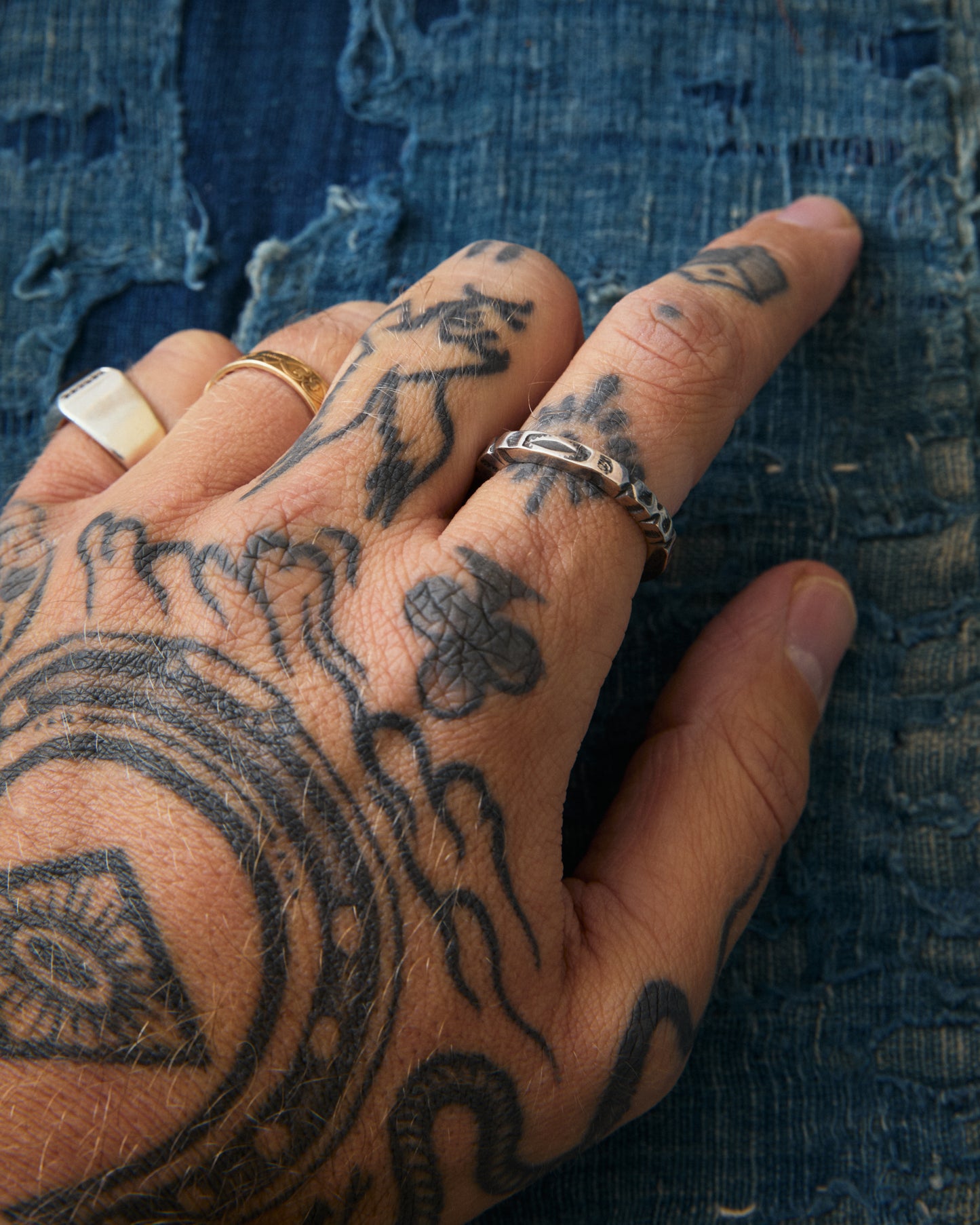 Larry Smith Square Stamp Ring RG-0058