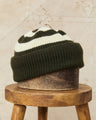 Heimat Jailhouse Mechanics Contrast Wool Hat Military Green / Seashell