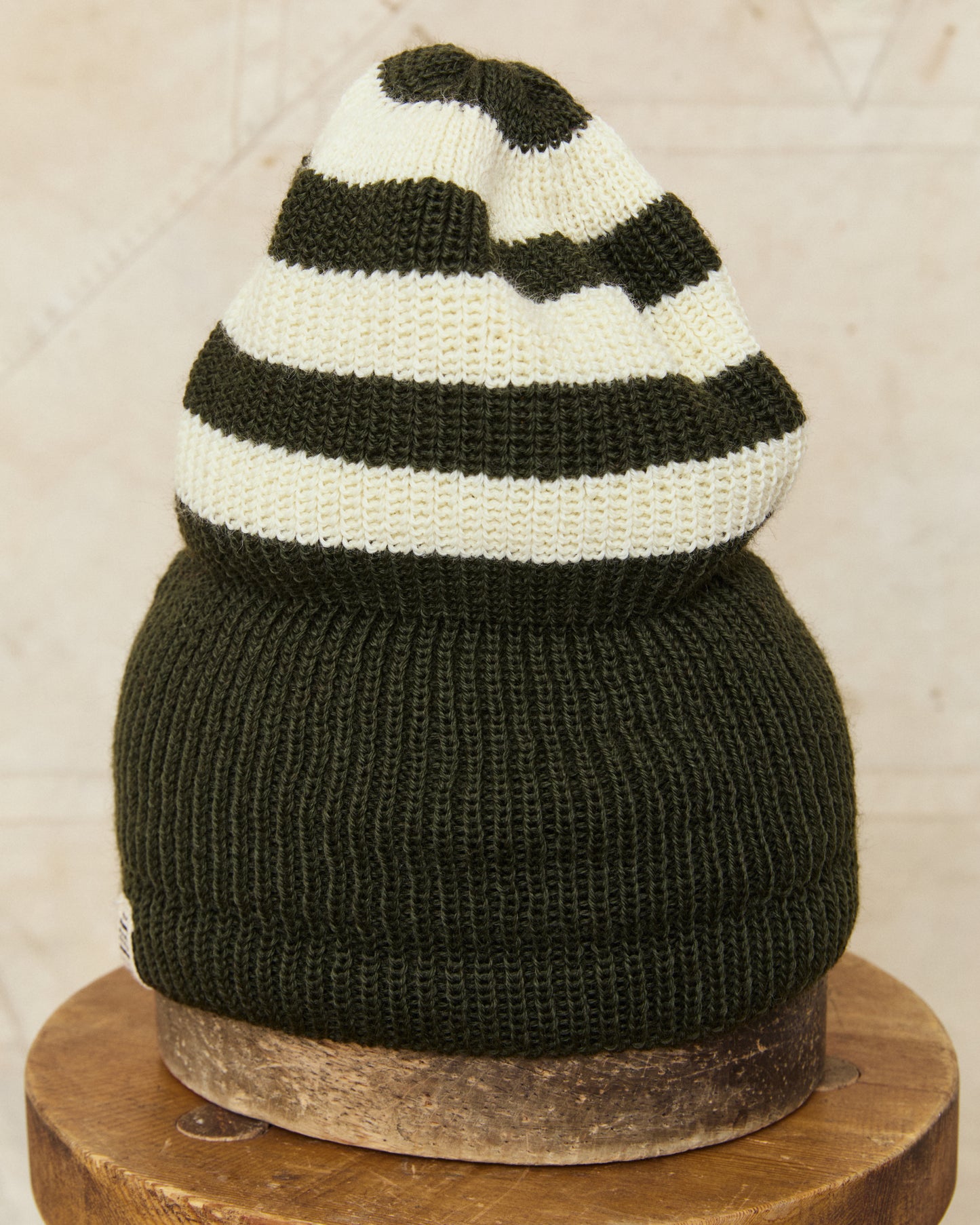Heimat Jailhouse Mechanics Contrast Wool Hat Military Green / Seashell
