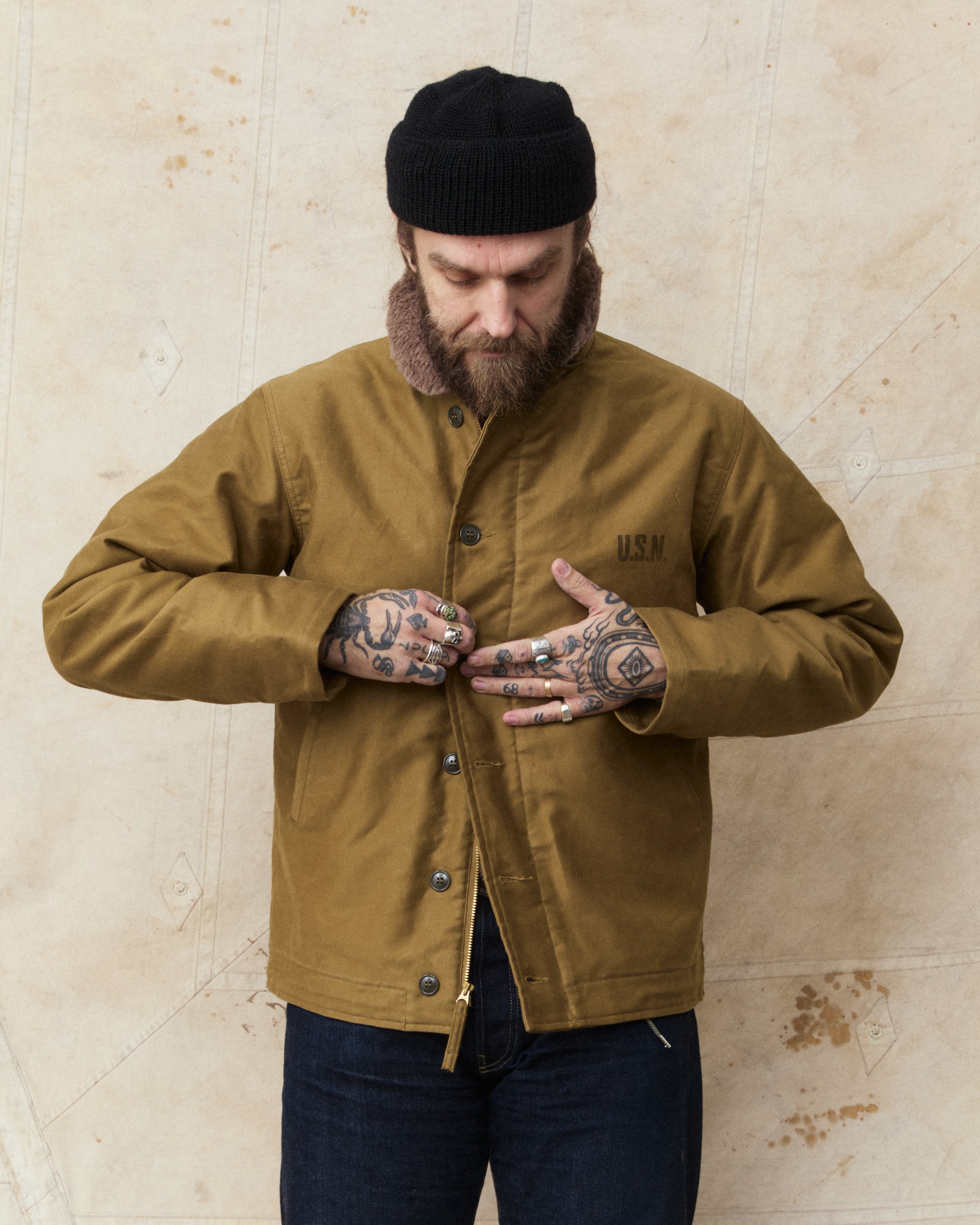 Buzz Rickson's BR15345 Type N-1 Deck Khaki Demotex – Second Sunrise