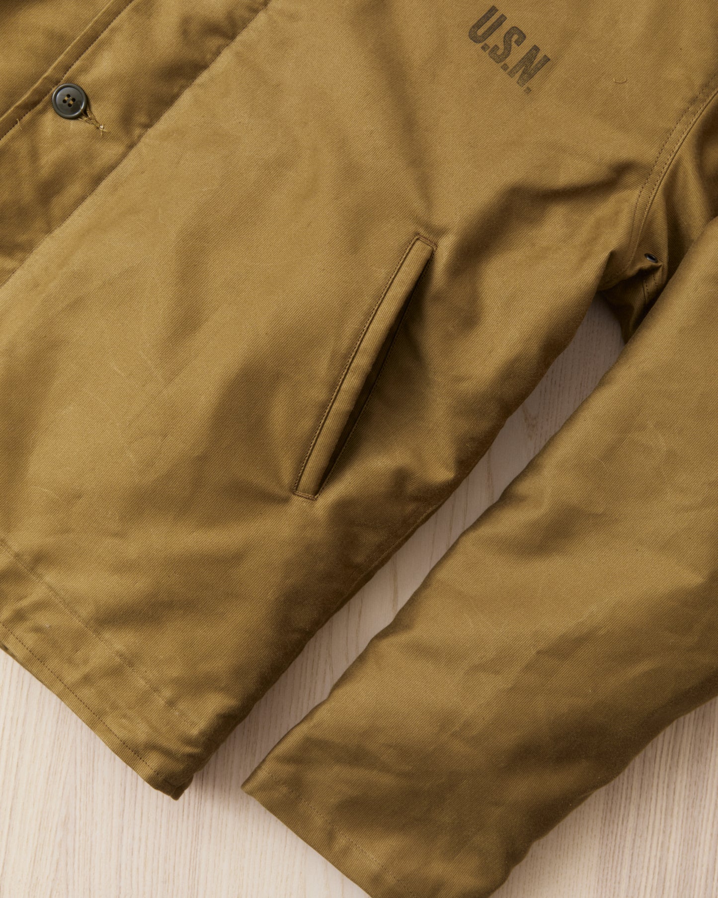 Buzz Rickson's BR15345 Type N-1 Deck Khaki Demotex