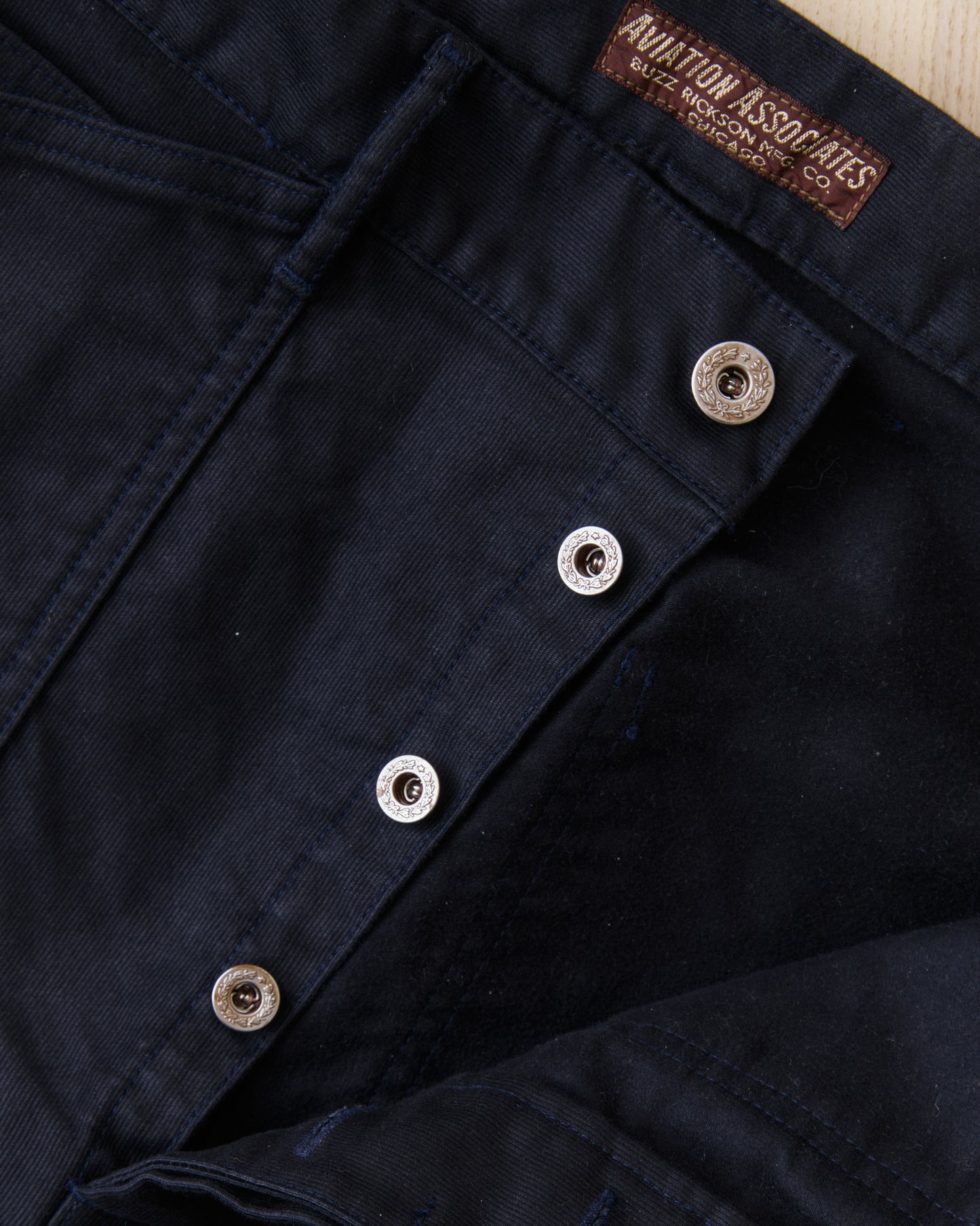 Buzz Rickson's Aviation Associates US Army Working Trousers Jungle Cloth Navy BR42597