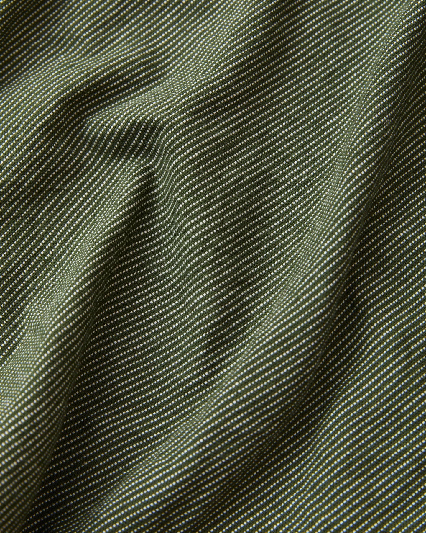 Sugar Cane & Co. Olive Striped Work Shirt SC25511