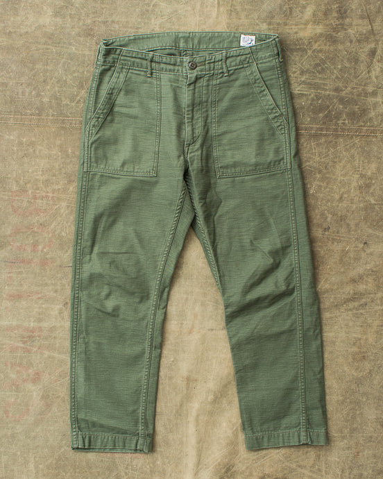 Second Hand OrSlow 5032 Slim Fit Fatigue Pants Green EU M / JPN 3