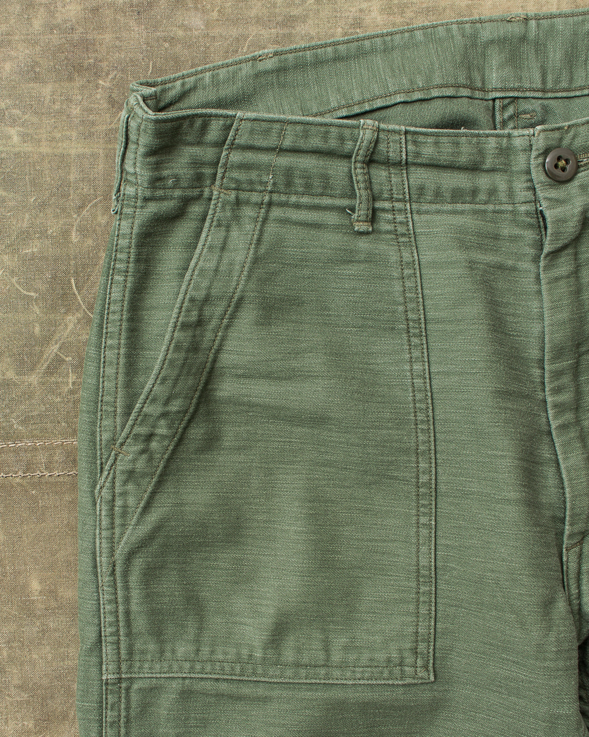Second Hand OrSlow 5032 Slim Fit Fatigue Pants Green EU M / JPN 3