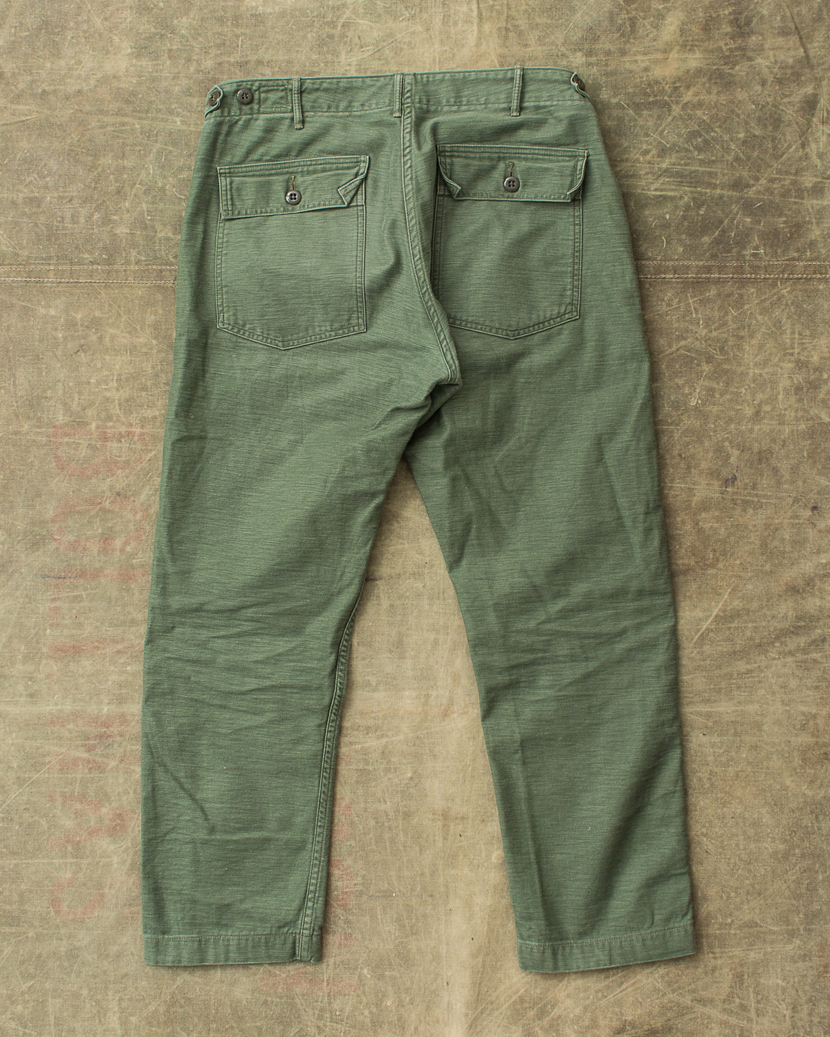 Second Hand OrSlow 5032 Slim Fit Fatigue Pants Green EU M / JPN 3