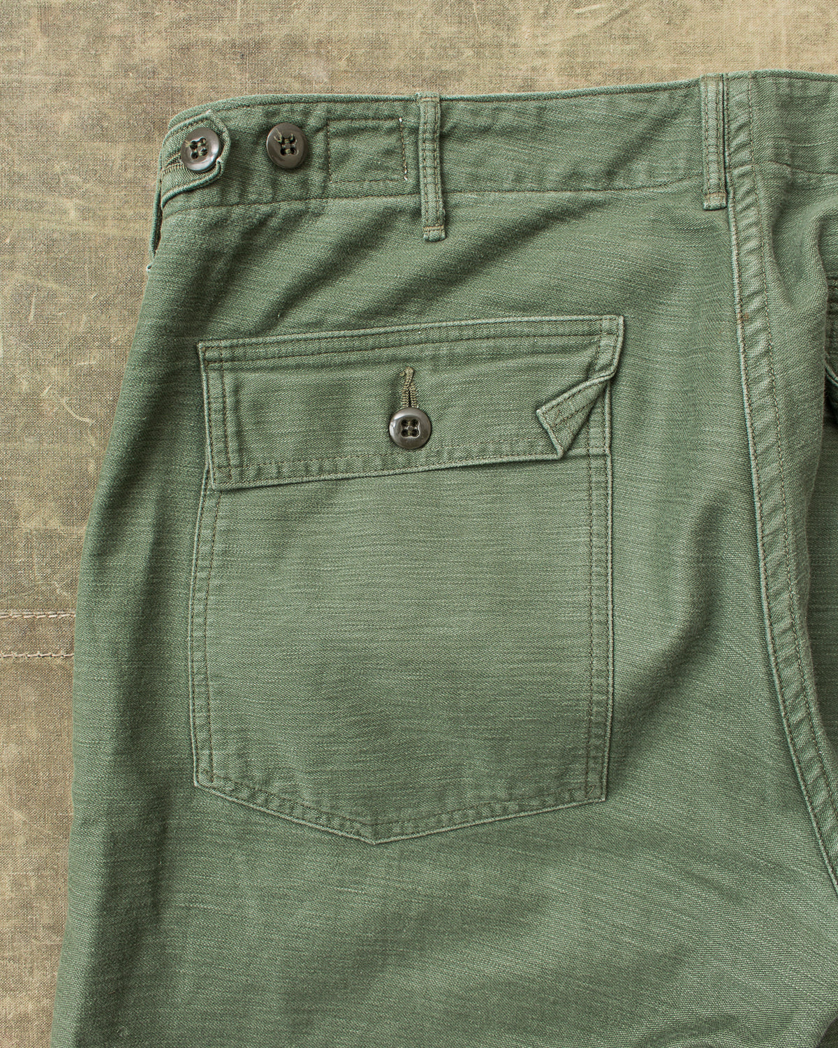 Second Hand OrSlow 5032 Slim Fit Fatigue Pants Green EU M / JPN 3