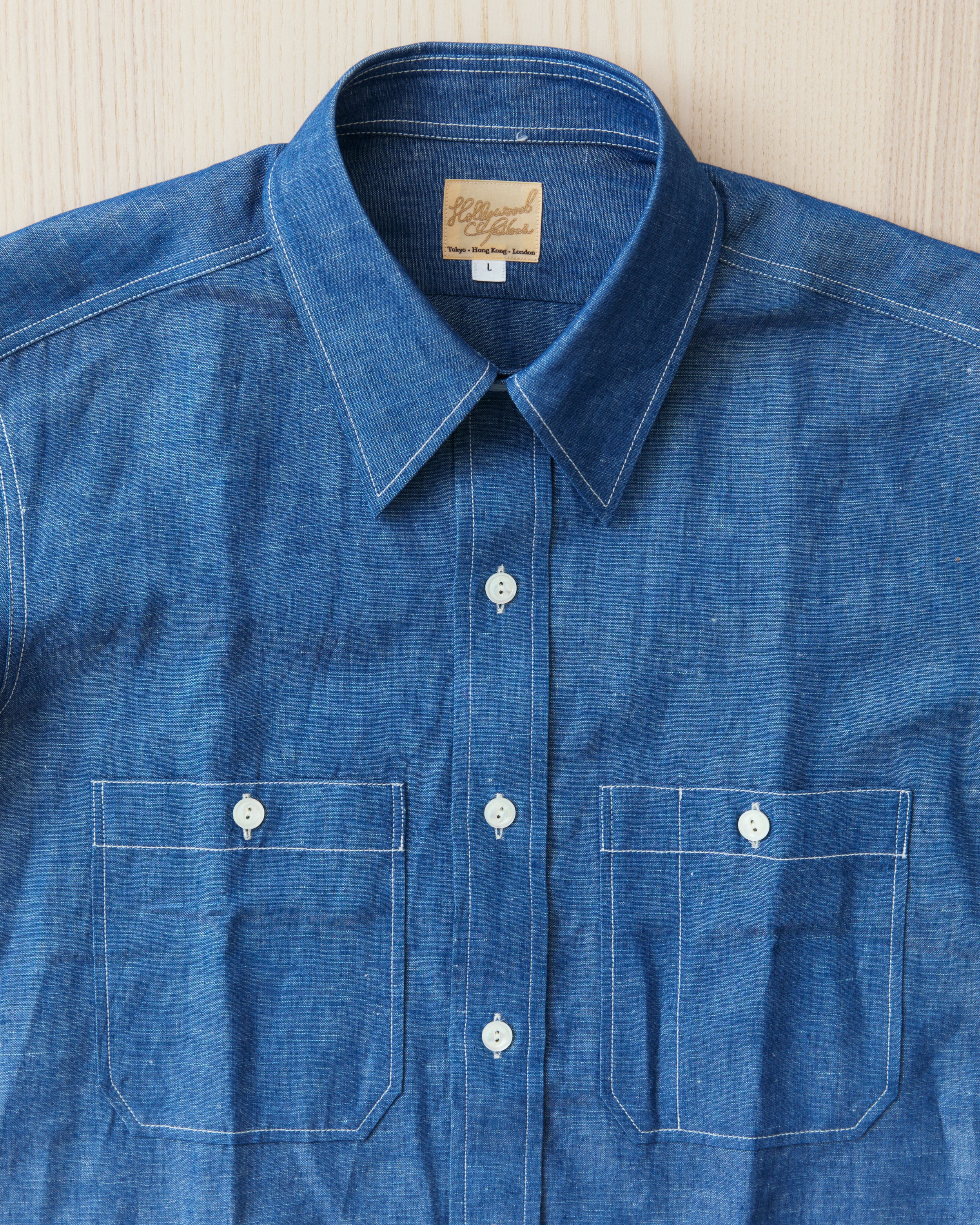 Bryceland's The Hollywood Tailors Label Perfect Chambray USN Shirt