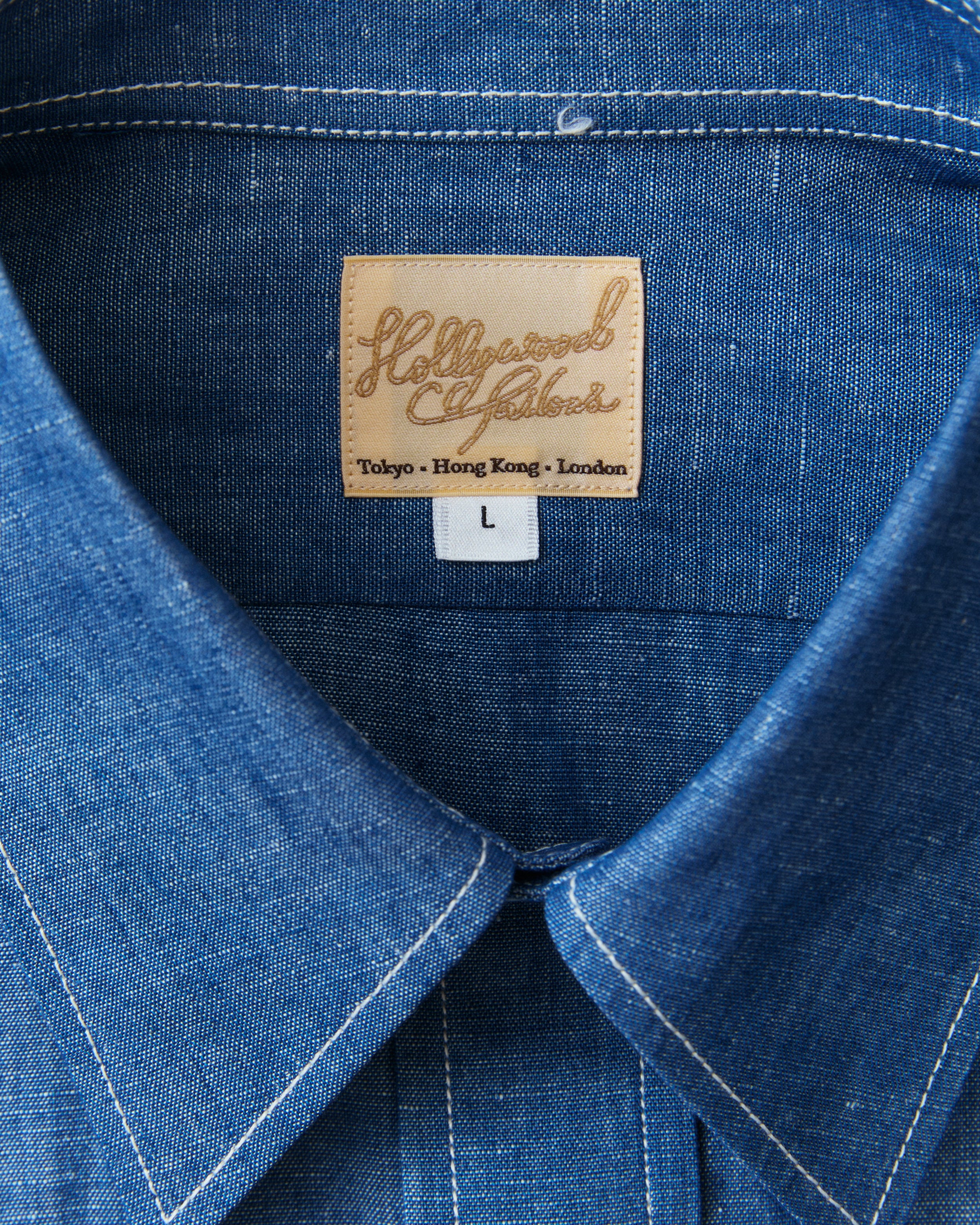 Bryceland's The Hollywood Tailors Label Perfect Chambray USN Shirt