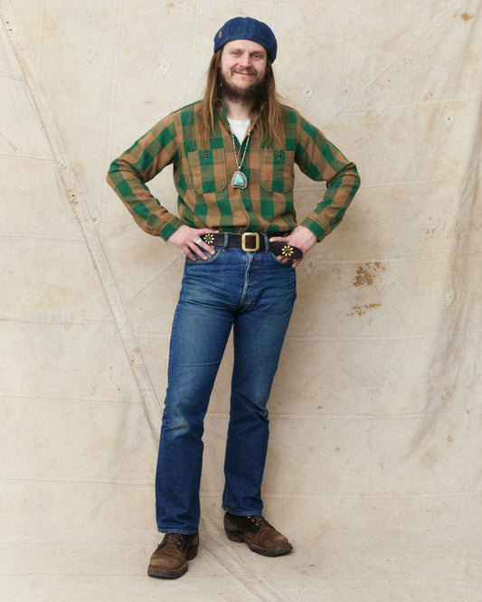 Warehouse & Co. Lot 3104 Flannel Shirt Green