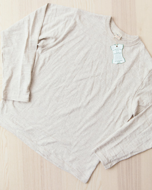 Warehouse & Co. Lot 5906 Long Sleeve Crew Neck T-shirt Oatmeal