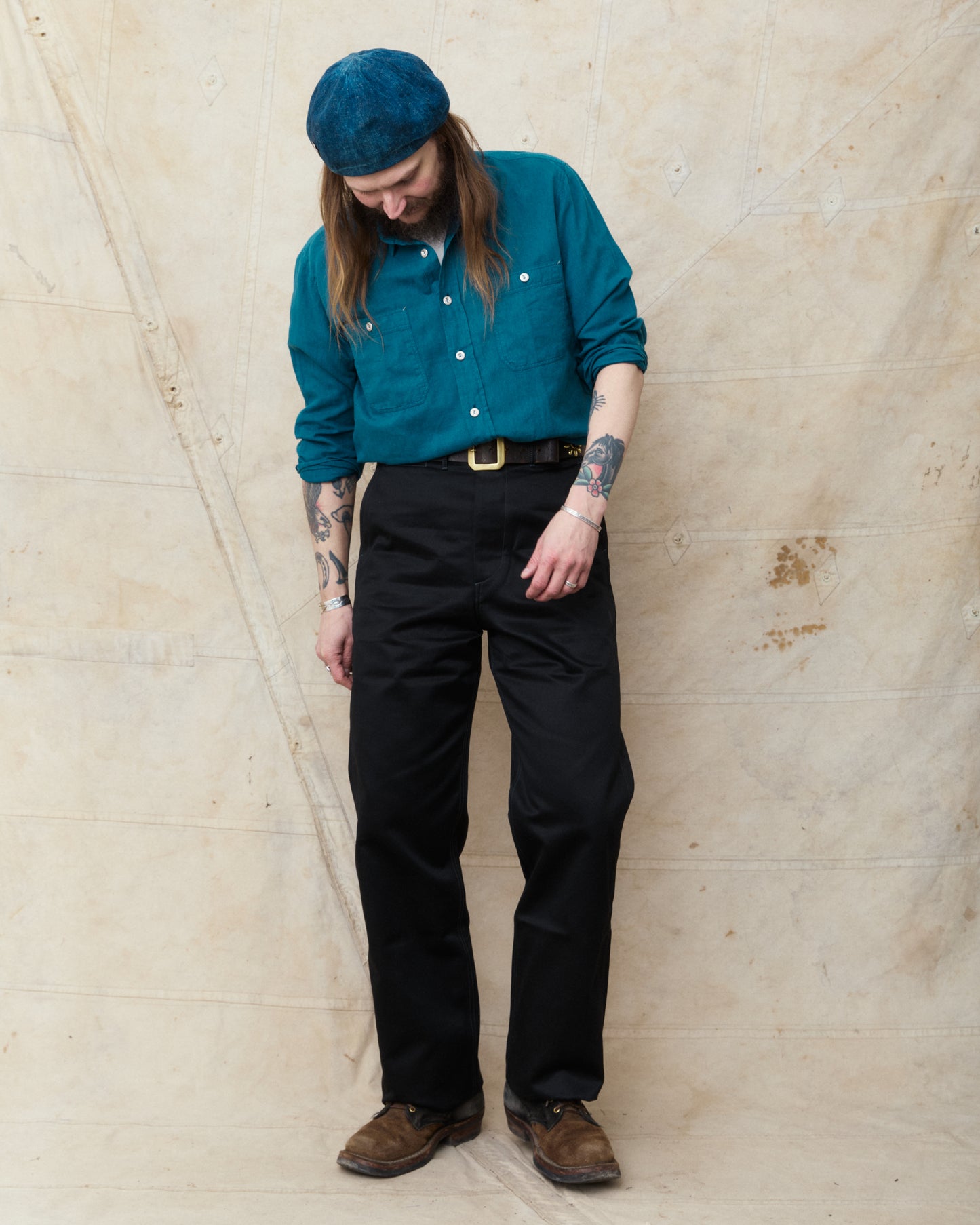 Indigofera McAllen Shirt Ocean Blue Canvas