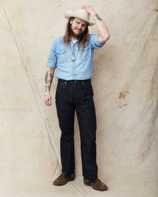 Studio D'artisan & Sa. SD-1002W GL3 Wide Straight Jeans One Wash