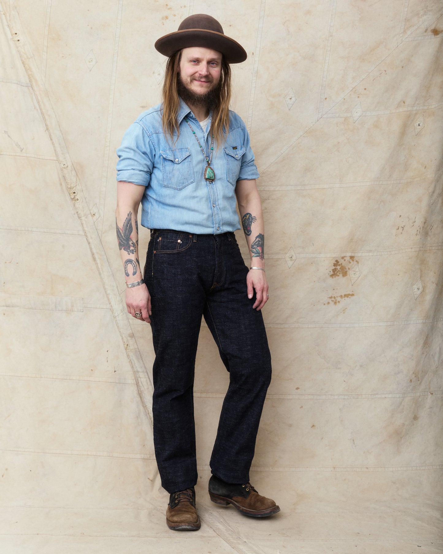 Studio D'artisan & Sa. SD-1001W GL3 Regular Straight Jeans One Wash