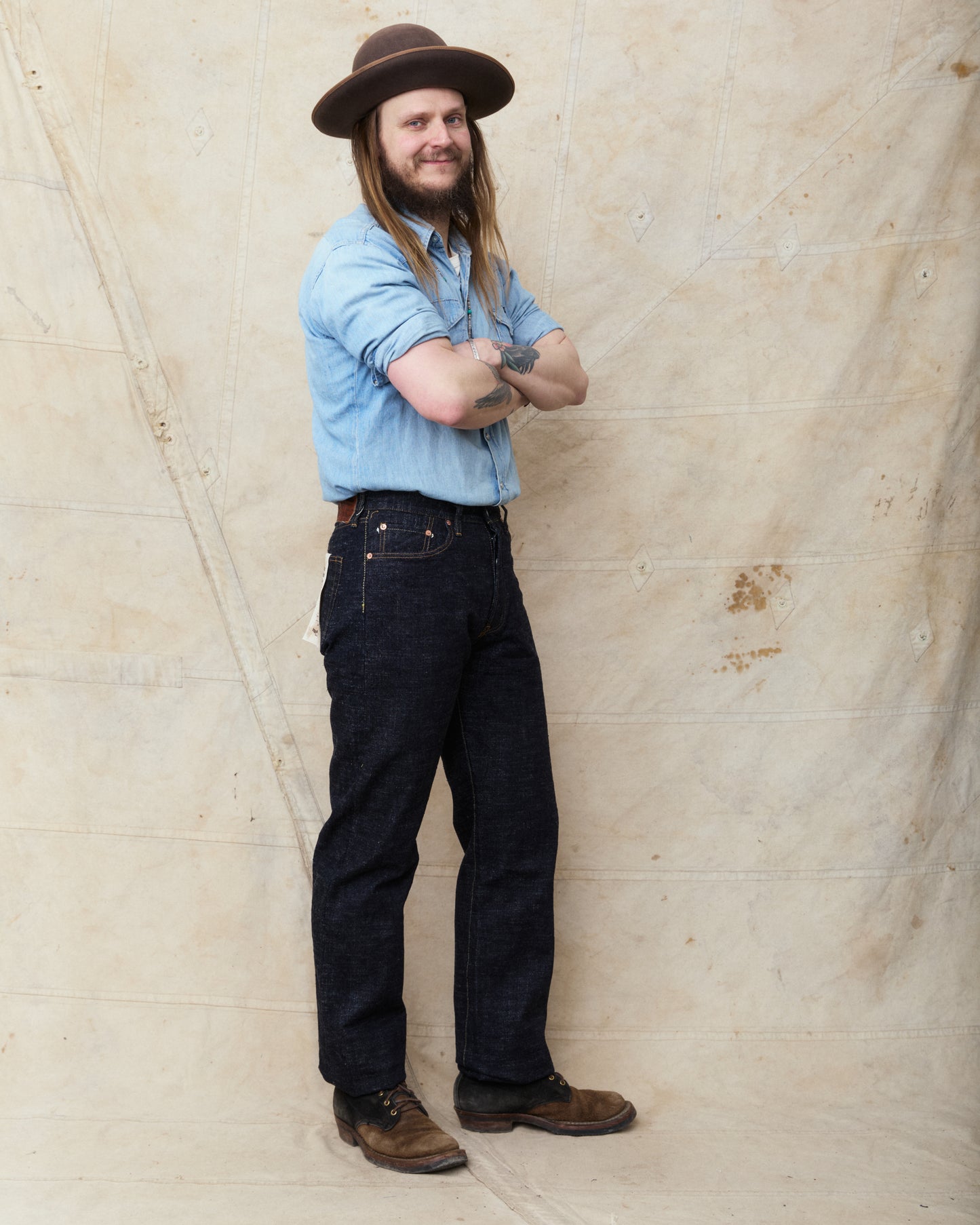 Studio D'artisan & Sa. SD-1001W GL3 Regular Straight Jeans One Wash