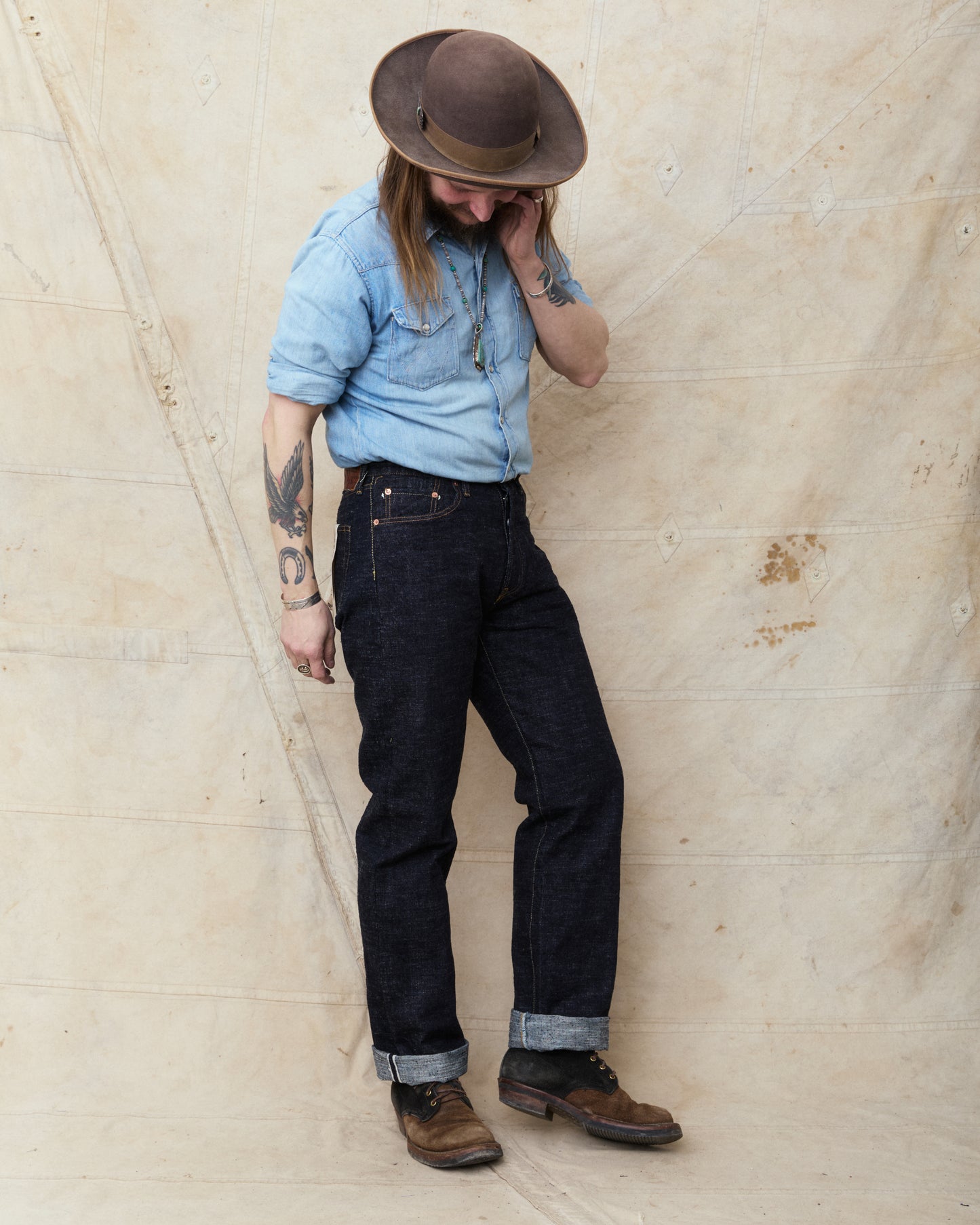 Studio D'artisan & Sa. SD-1001W GL3 Regular Straight Jeans One Wash