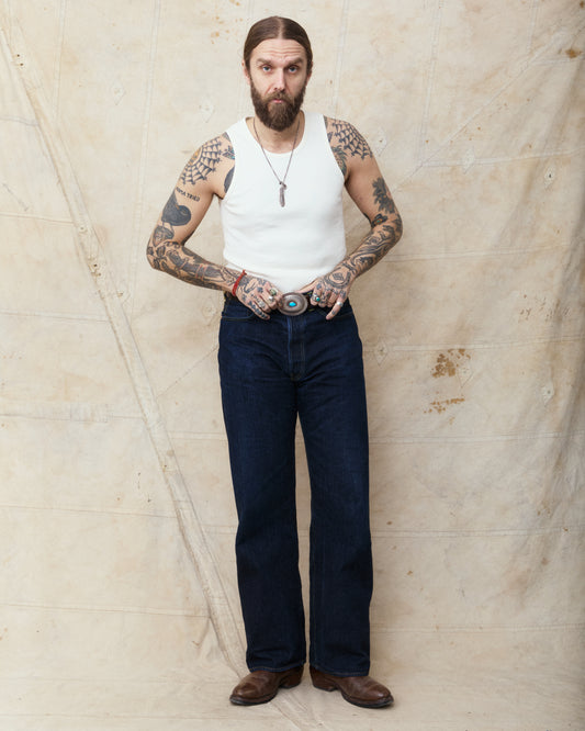 Indigofera Frank Tank Top Cocatoo White