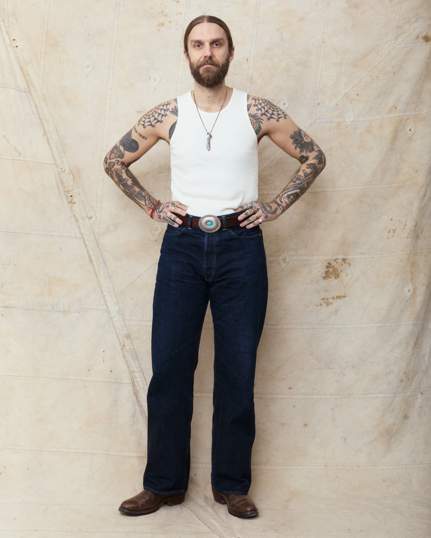 Indigofera Frank Tank Top Cocatoo White