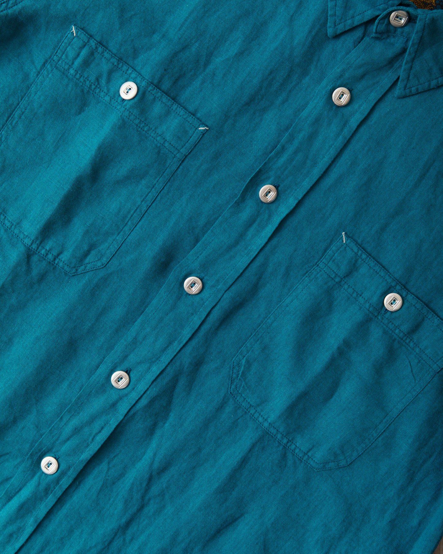 Indigofera McAllen Shirt Ocean Blue Canvas