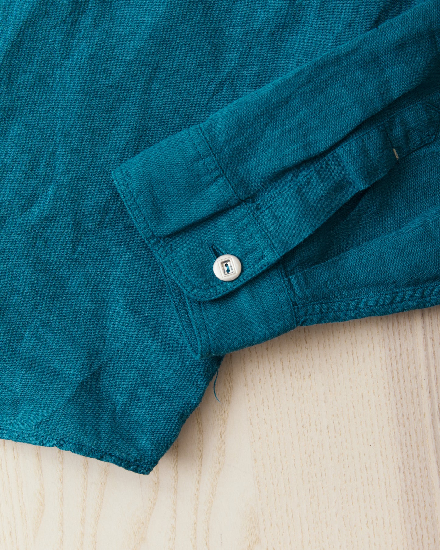 Indigofera McAllen Shirt Ocean Blue Canvas