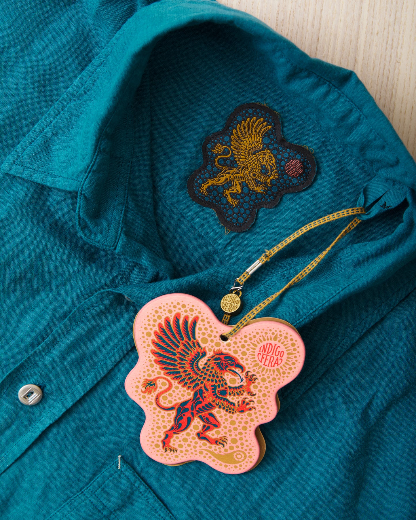Indigofera McAllen Shirt Ocean Blue Canvas