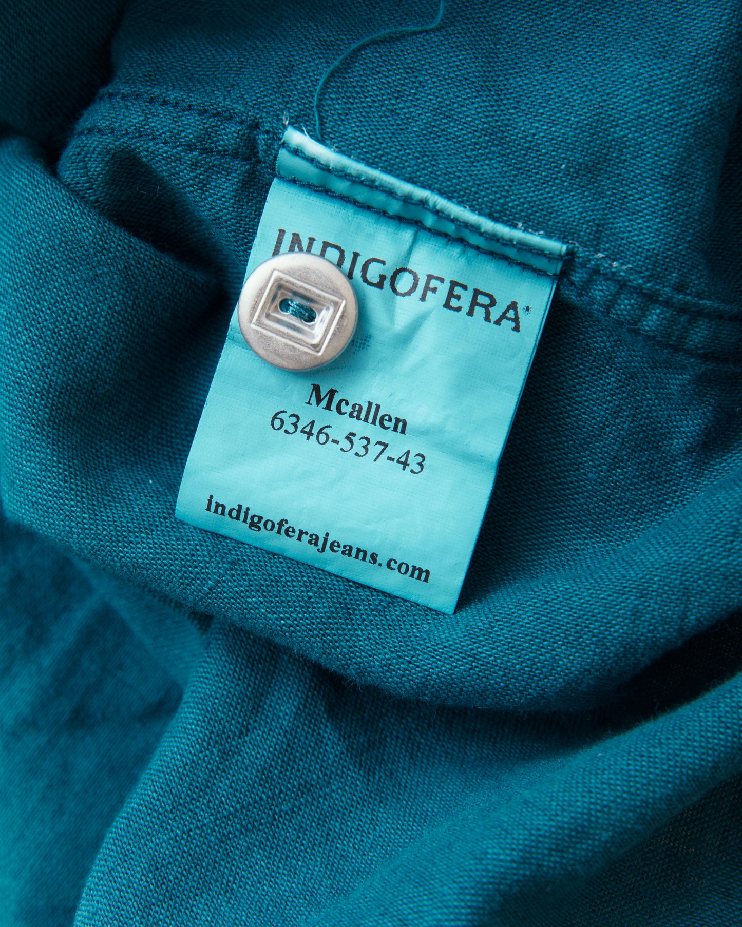 Indigofera McAllen Shirt Ocean Blue Canvas