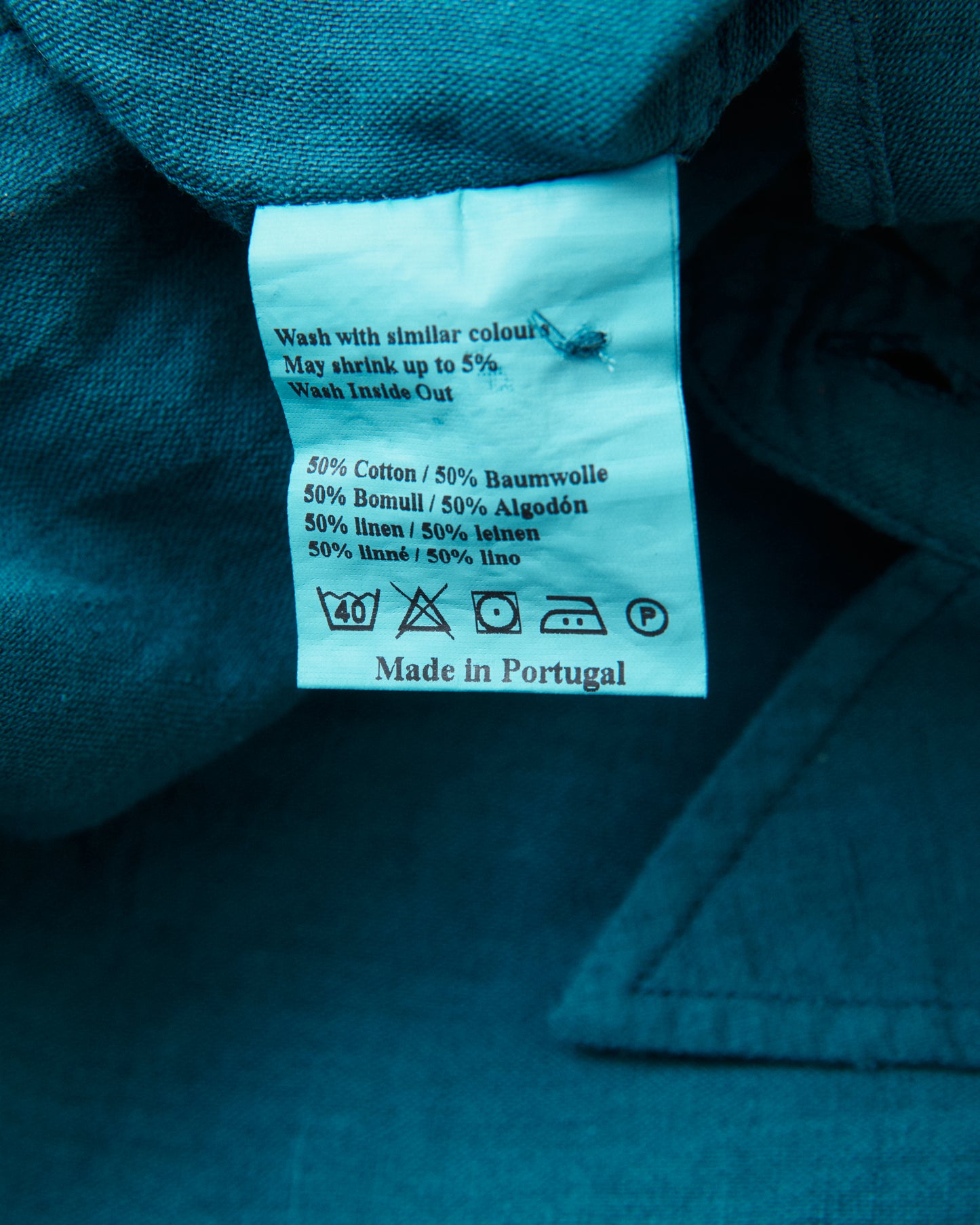 Indigofera McAllen Shirt Ocean Blue Canvas
