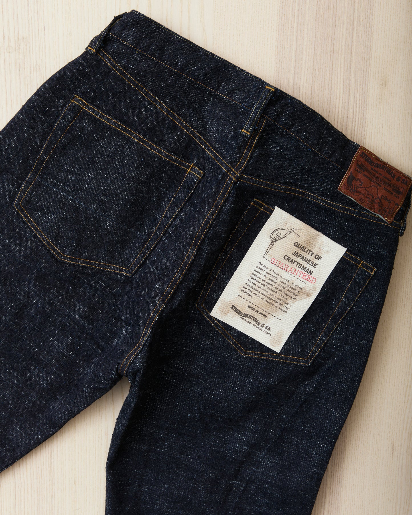 Studio D'artisan & Sa. SD-1001W GL3 Regular Straight Jeans One Wash