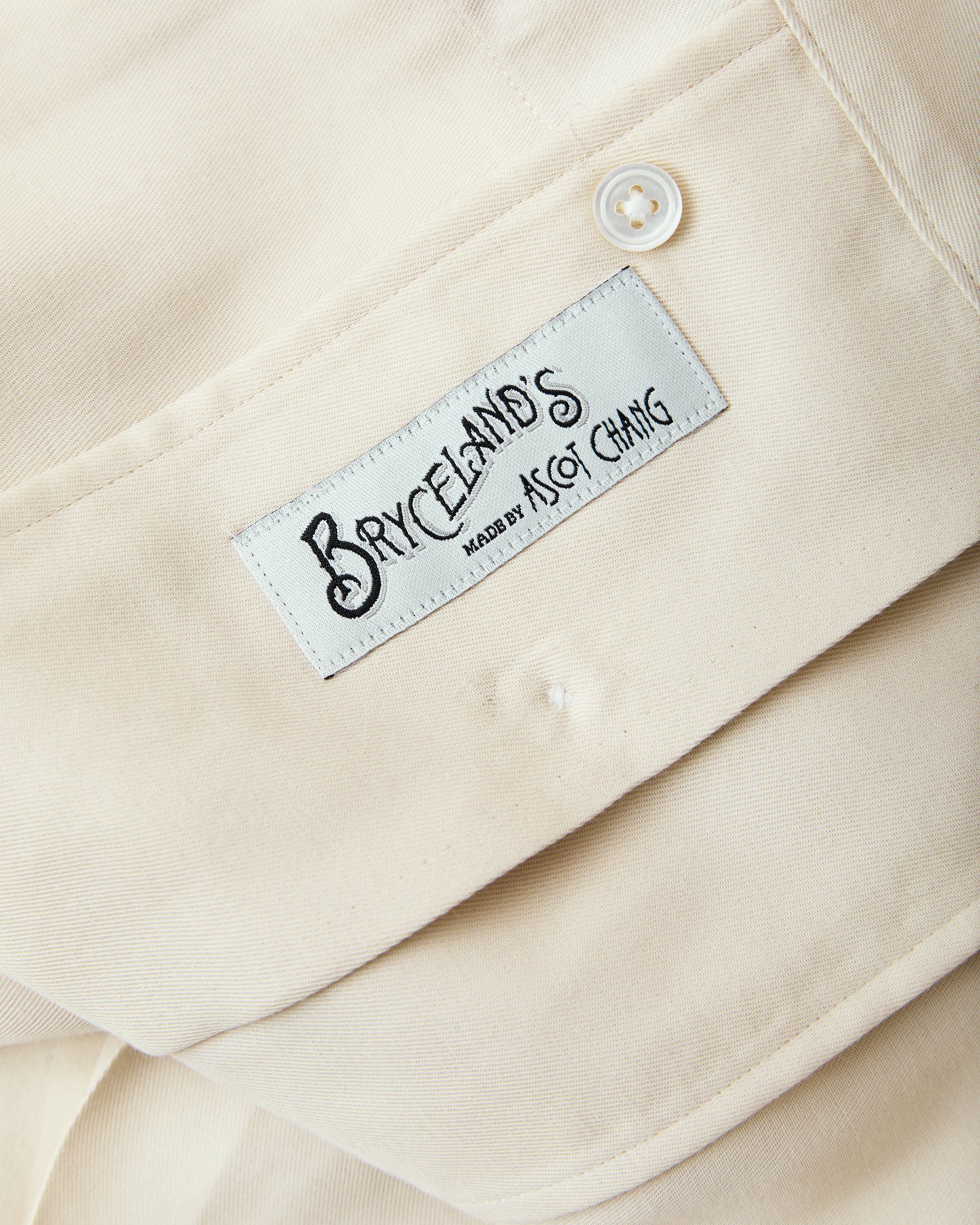 Bryceland's The Baseball Label Bowling Blouson Rayon White
