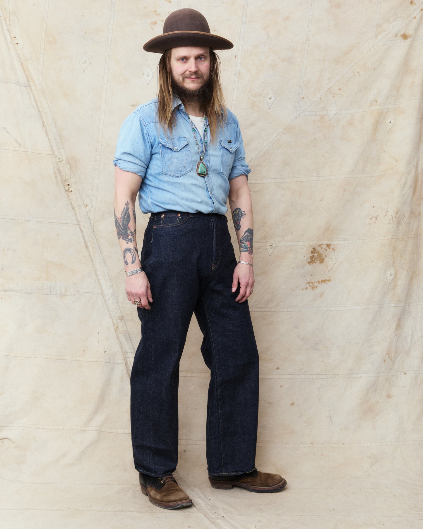 Bryceland's The Emmeline Label Janet Jeans Indigo One Wash