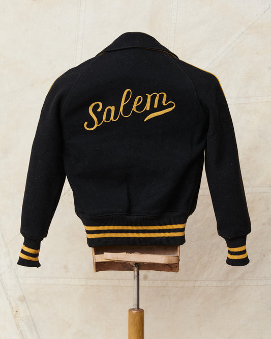 Vintage 1962 Salem Rubber Co Wool Varsity Jacket Small