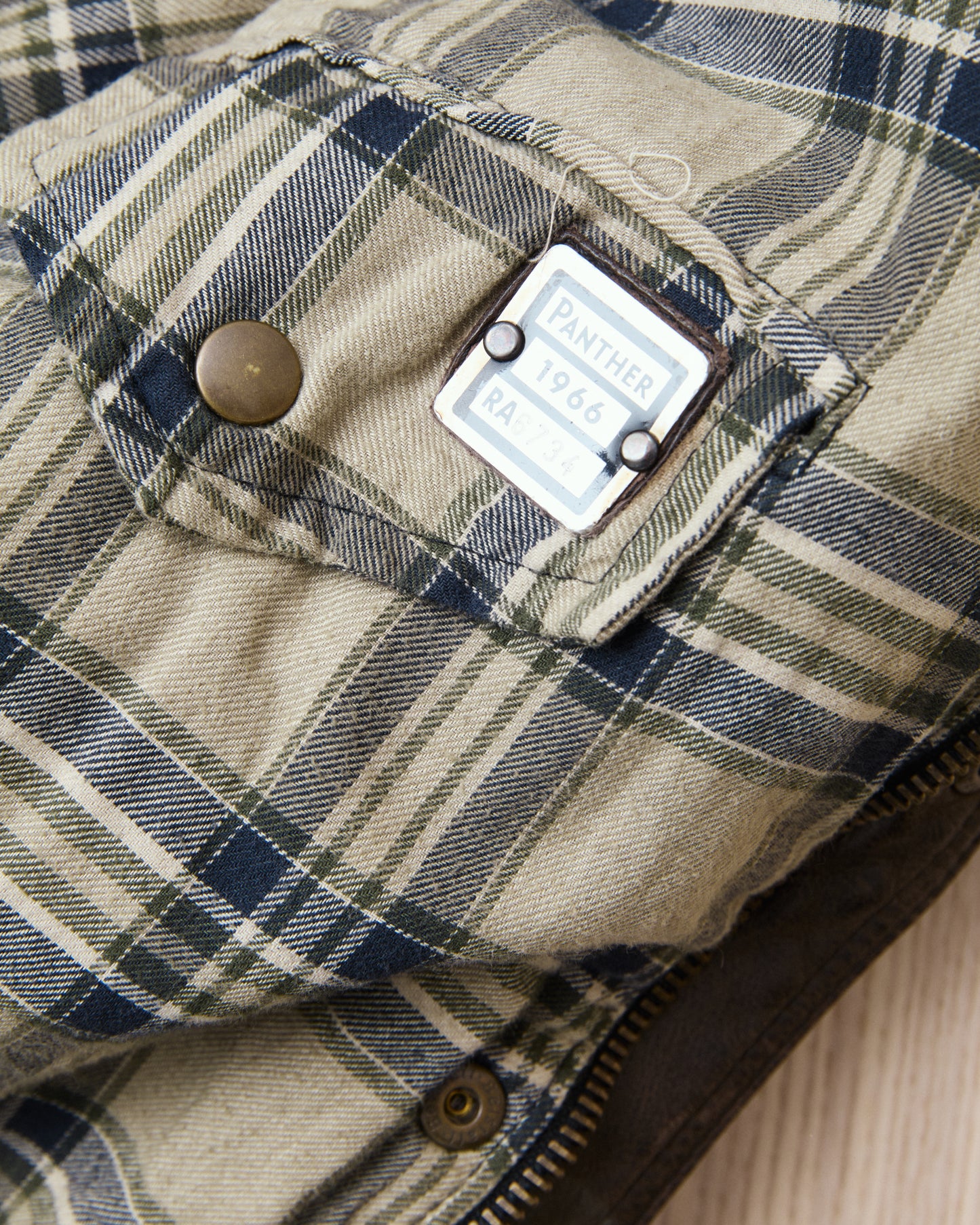 Second Hand Belstaff Panther 1966 Camouflage Leather Jacket L