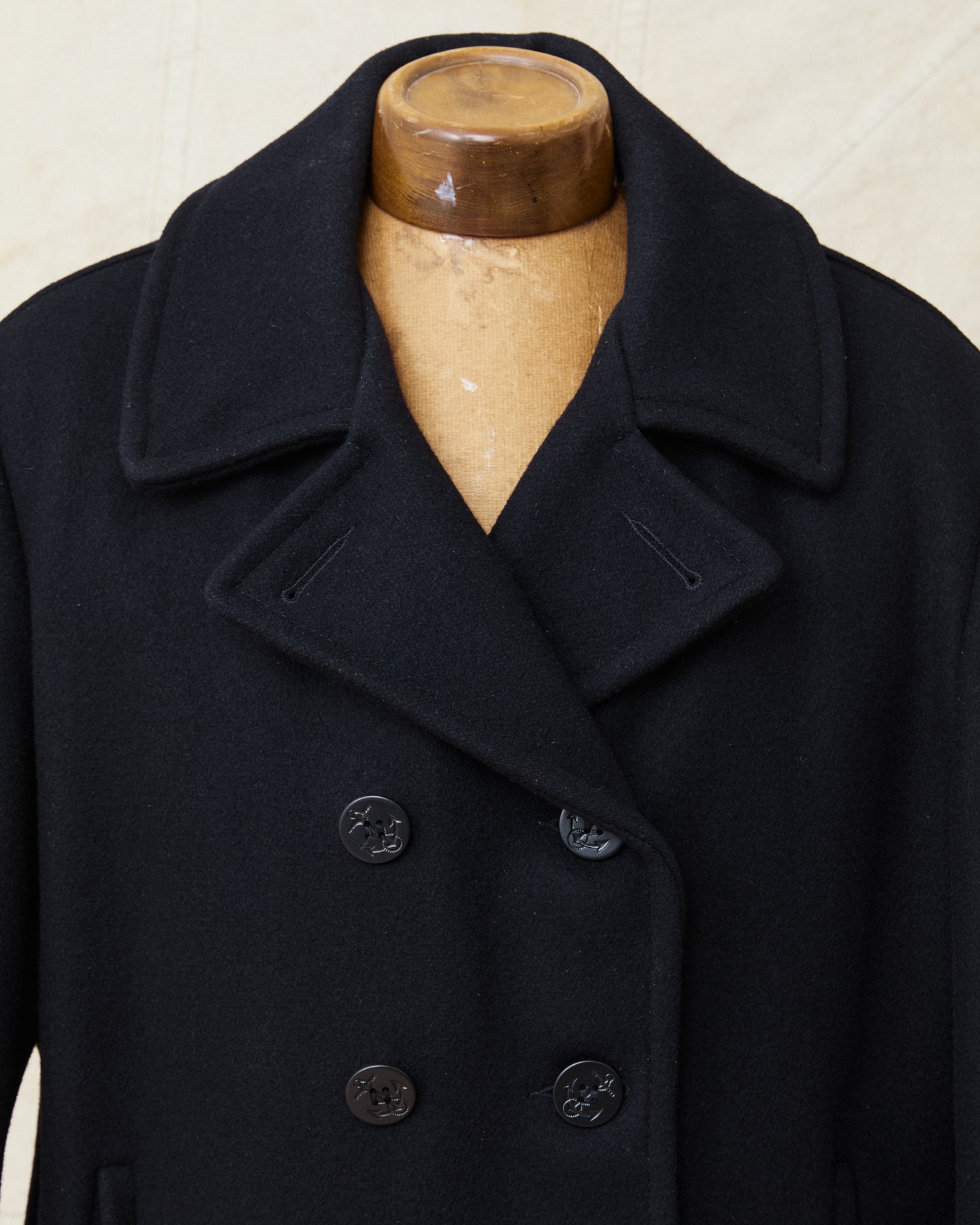 Second Hand Schott USN Wool Pea Coat Size 46